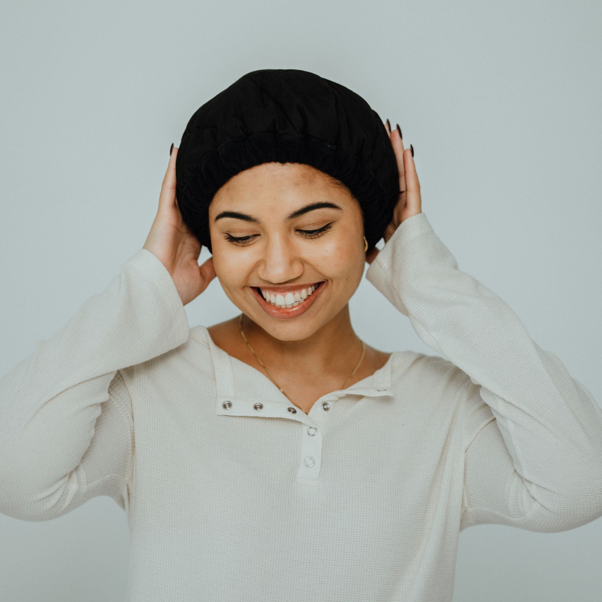 SARI CURLS | Flaxseed Heat Cap - L Heat Cap SARI CURLS