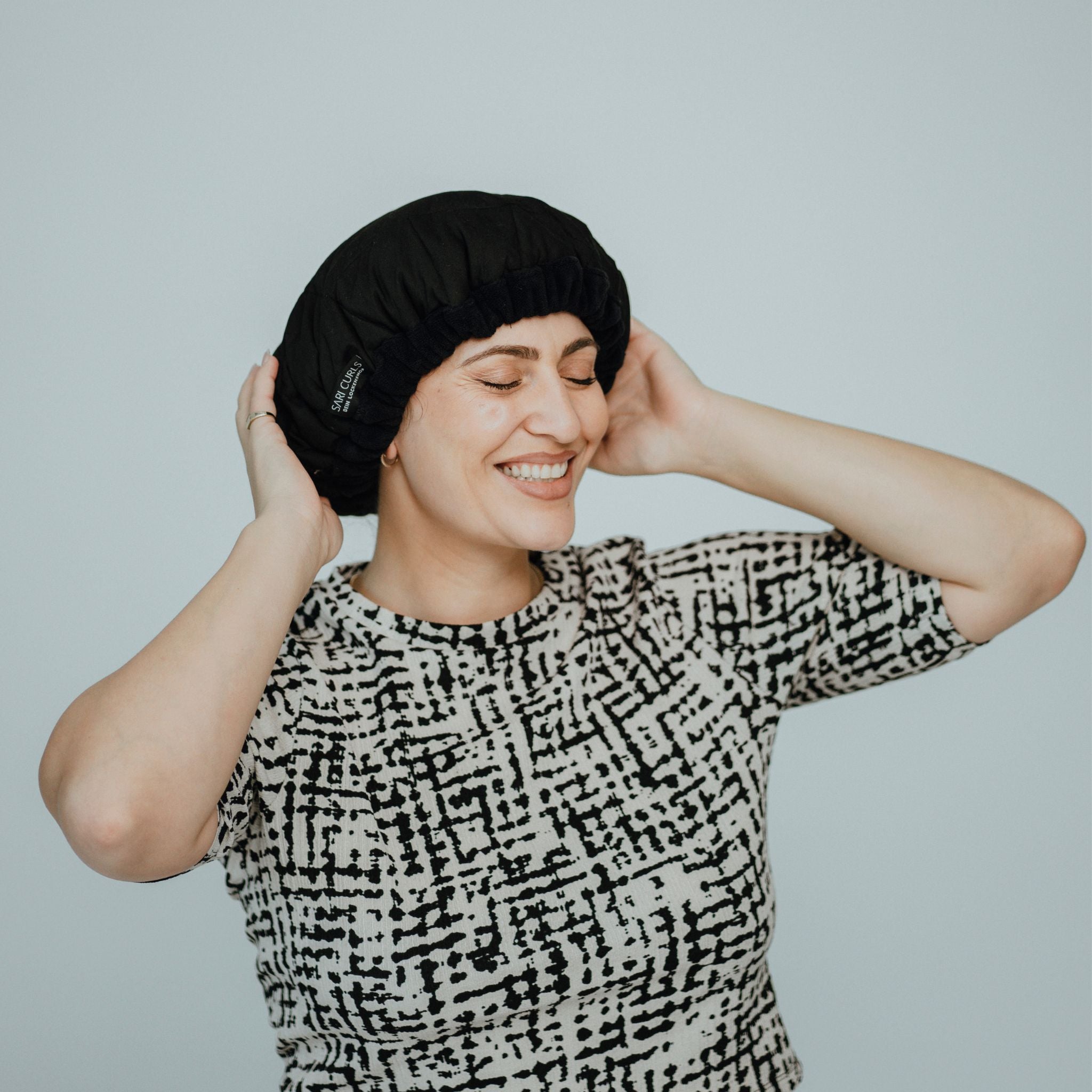 SARI CURLS | Flaxseed Heat Cap - L Heat Cap SARI CURLS