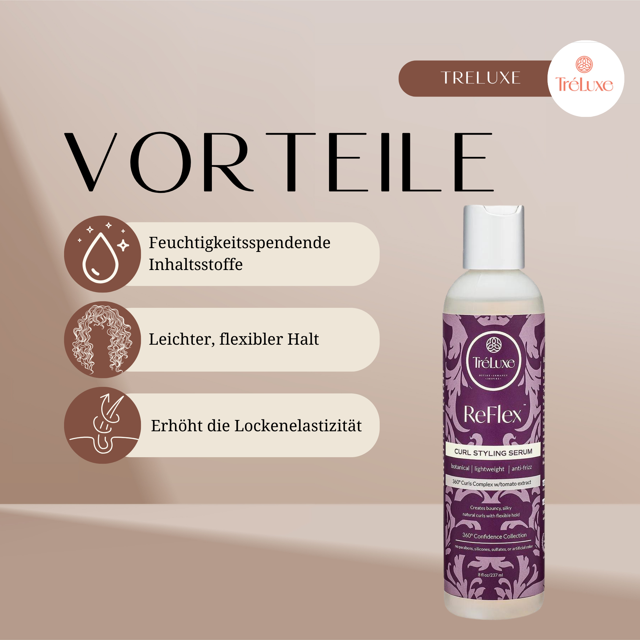 Tréluxe | ReFlex Curl Styling Serum /236ml Serum Tréluxe