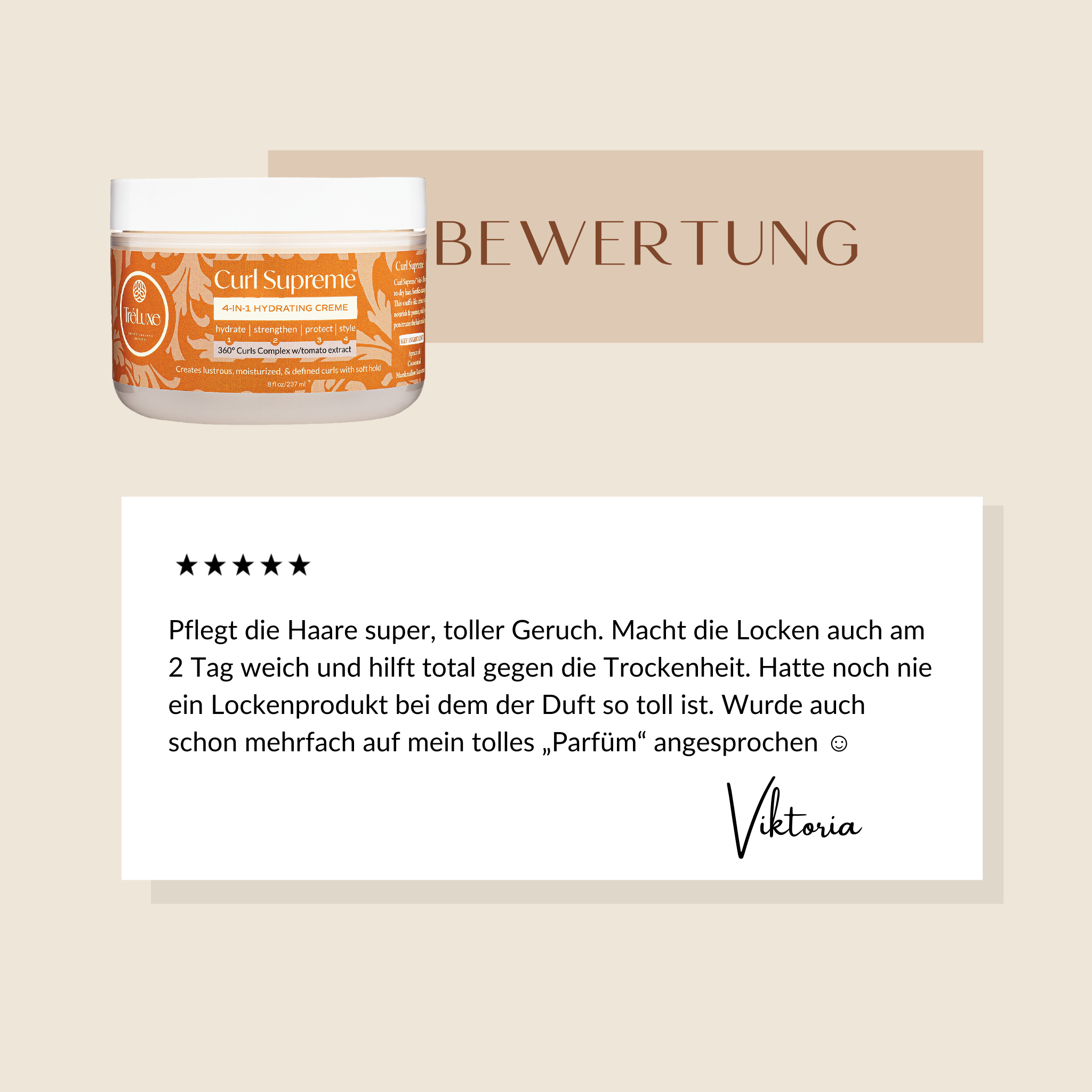 Tréluxe | Curl Supreme™ 4-in-1 Hydrating Crème /236ml Cream Tréluxe
