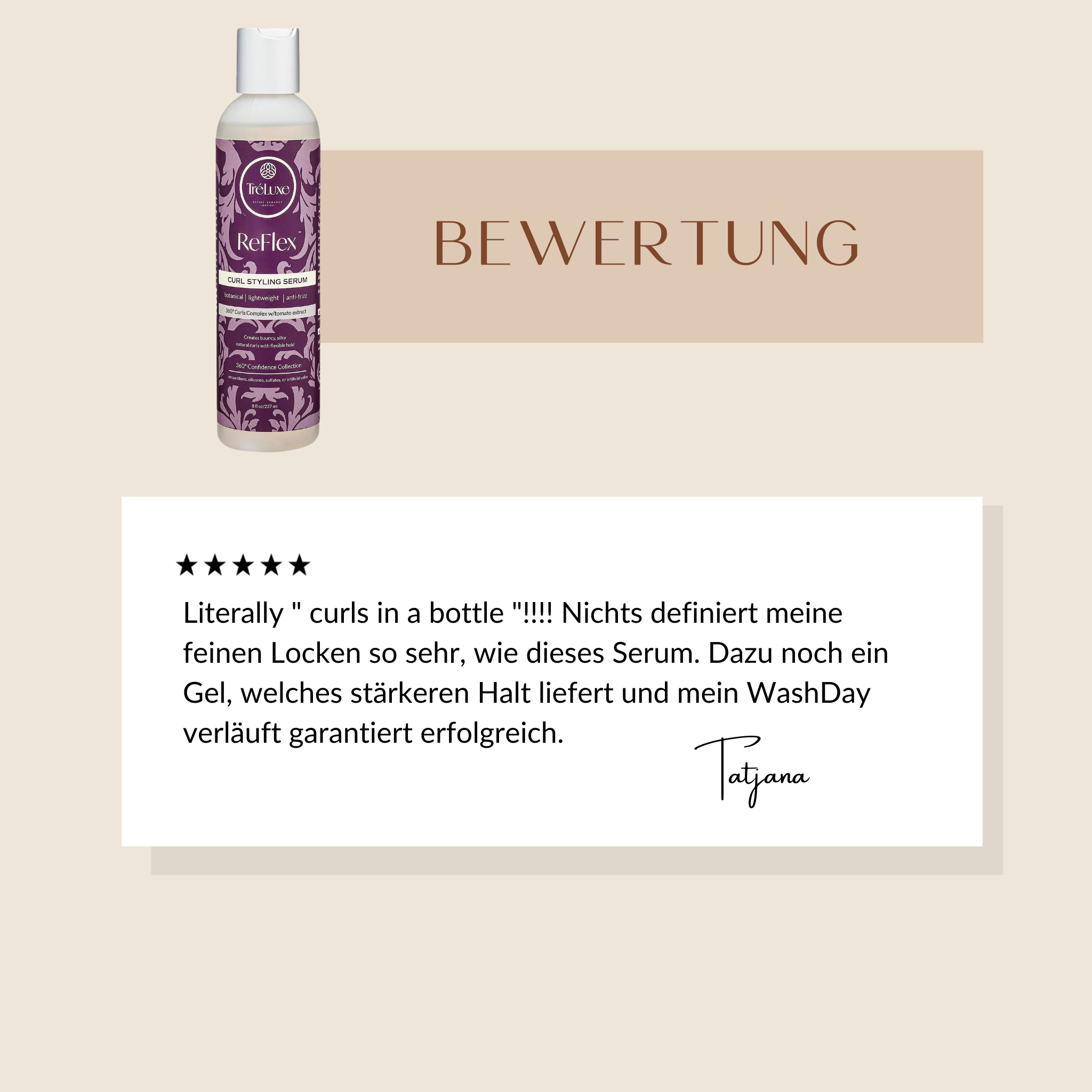 Tréluxe | ReFlex Curl Styling Serum /236ml Serum Tréluxe