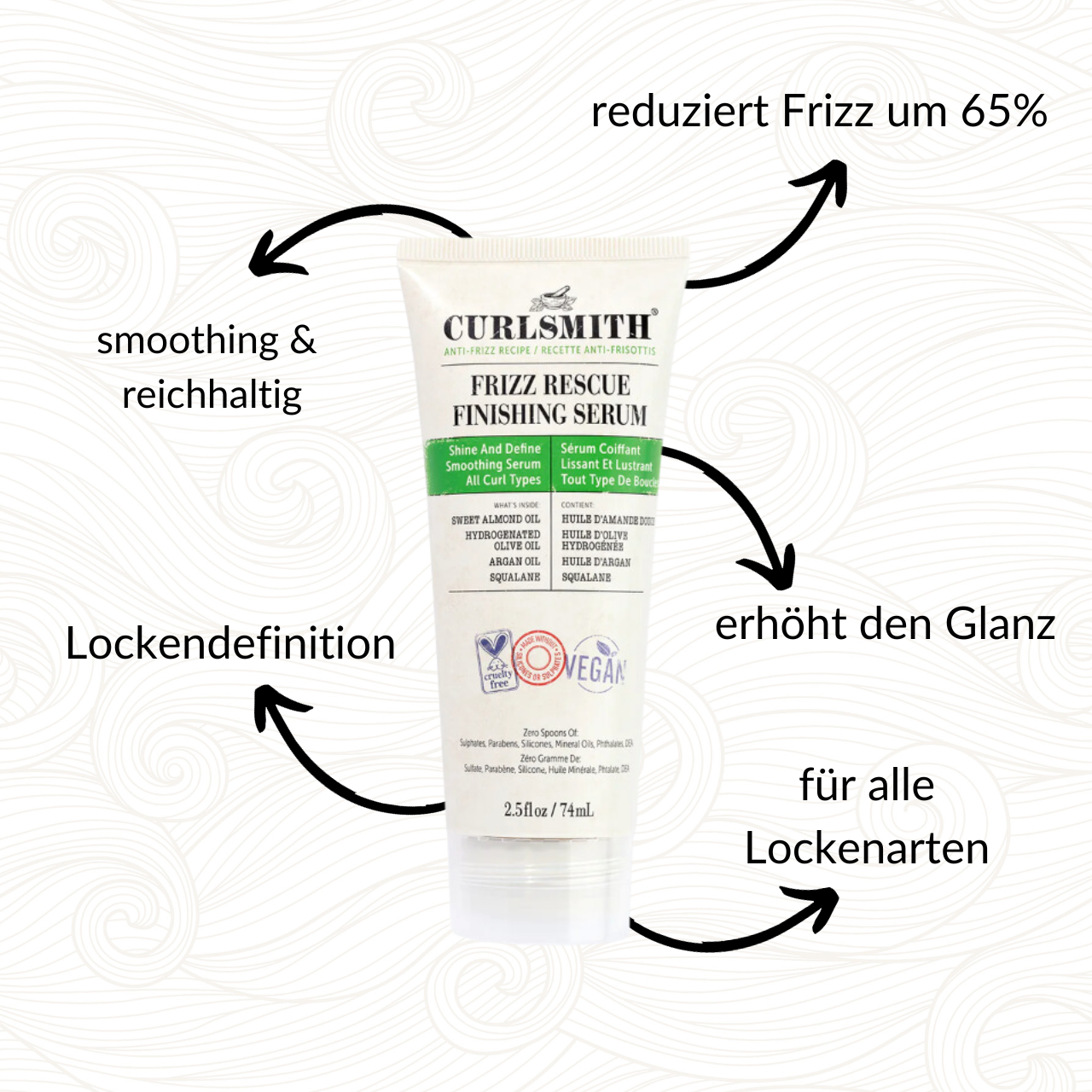 Curlsmith | Frizz Rescue Finishing Serum / 74 ml Serum Curlsmith