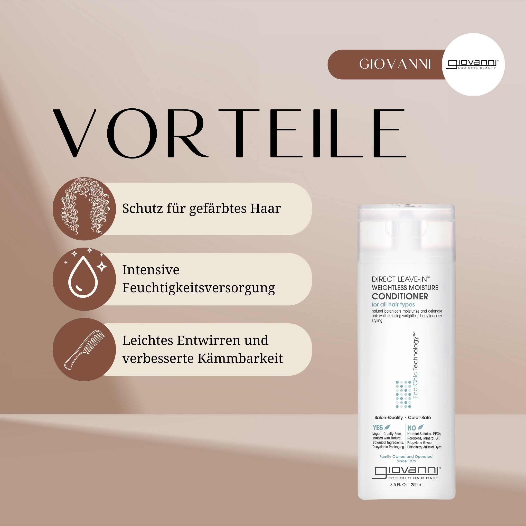 Giovanni | Direct Leave-In Conditioner /ab 60ml Leave-In Giovanni
