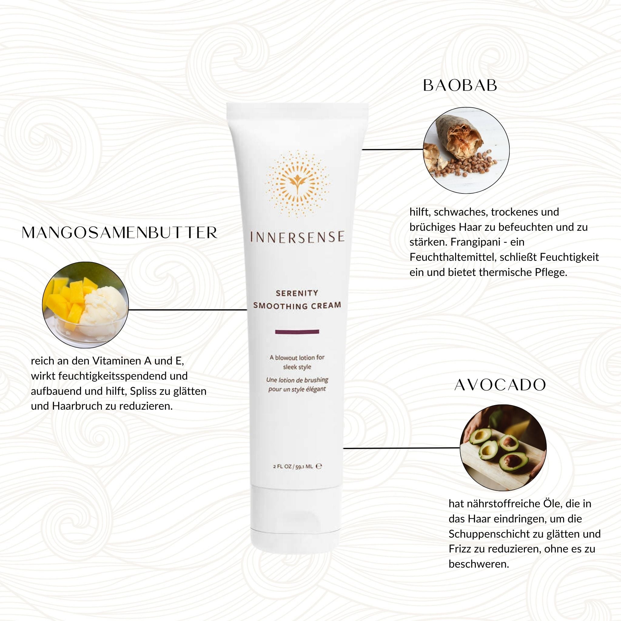 Innersense | Serenity Smoothing Cream / ab 59 ml Cream Innersense