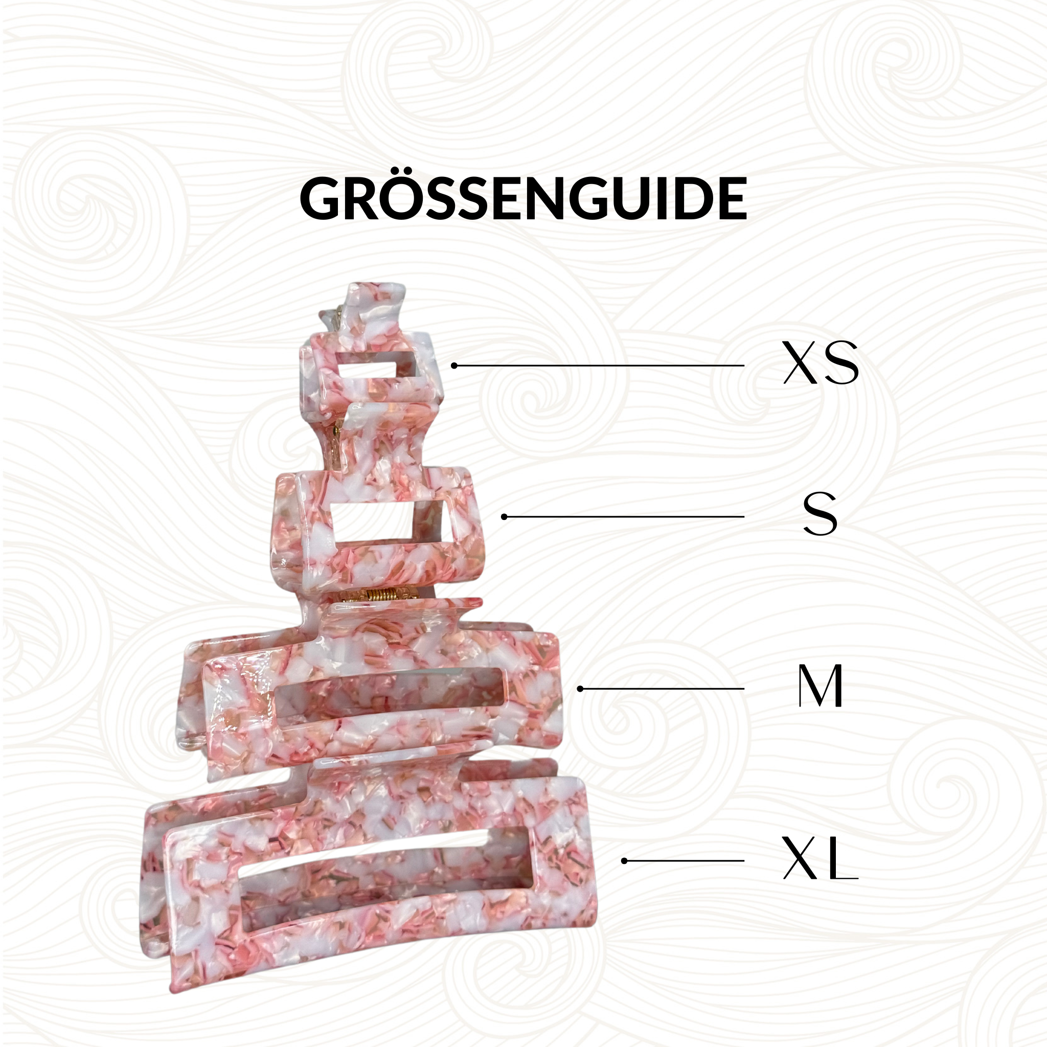 SARI CURLS | Haarklammer Sakura - XL Haarklammer SARI CURLS