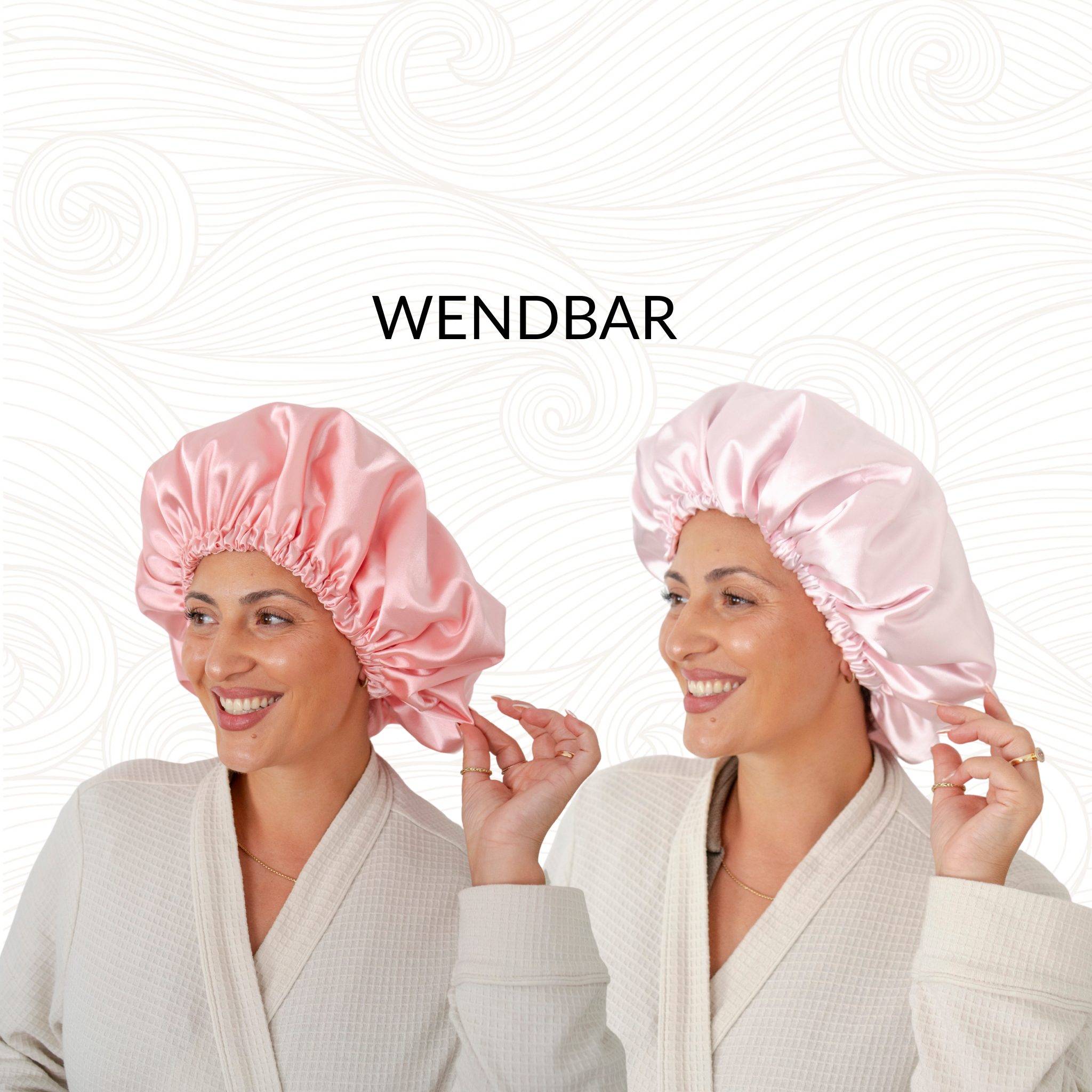 SARI CURLS | Silky Satin Bonnet - Pink Kopfhaube SARI CURLS