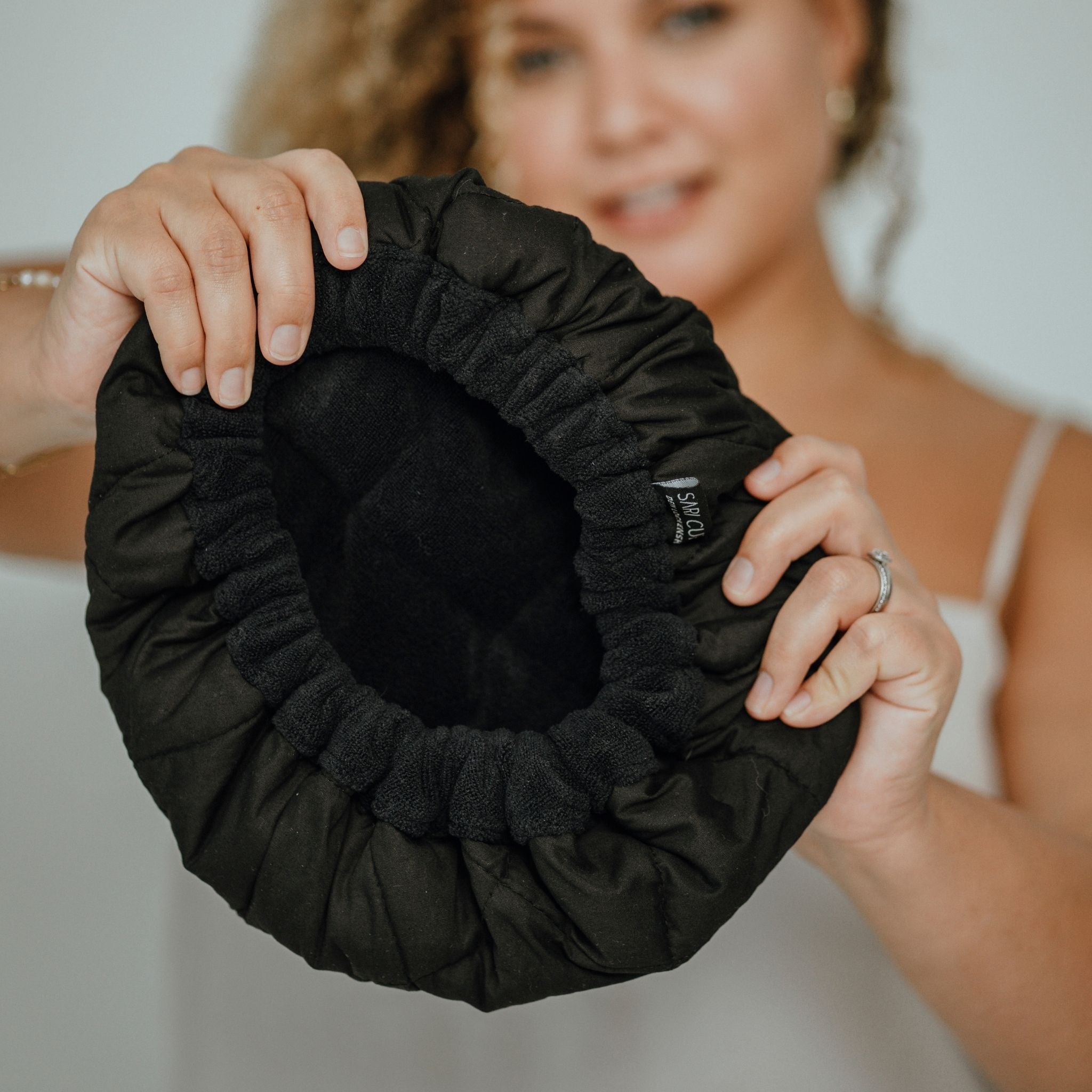 SARI CURLS | Flaxseed Heat Cap - L Heat Cap SARI CURLS