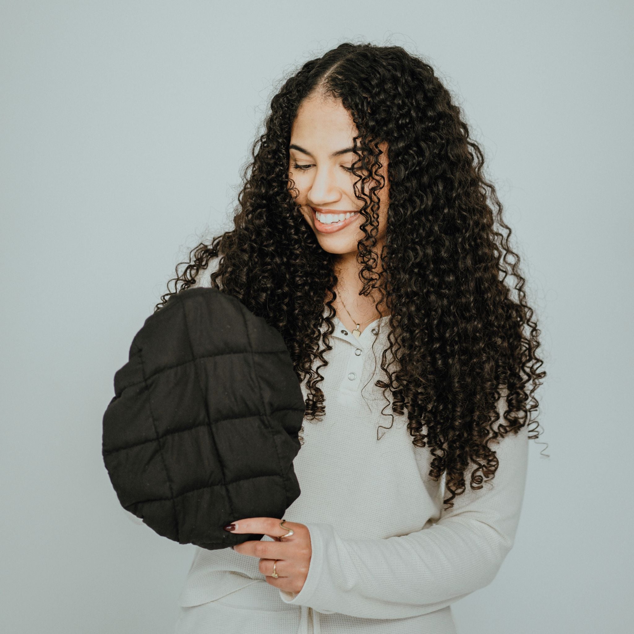 SARI CURLS | Flaxseed Heat Cap - L Heat Cap SARI CURLS