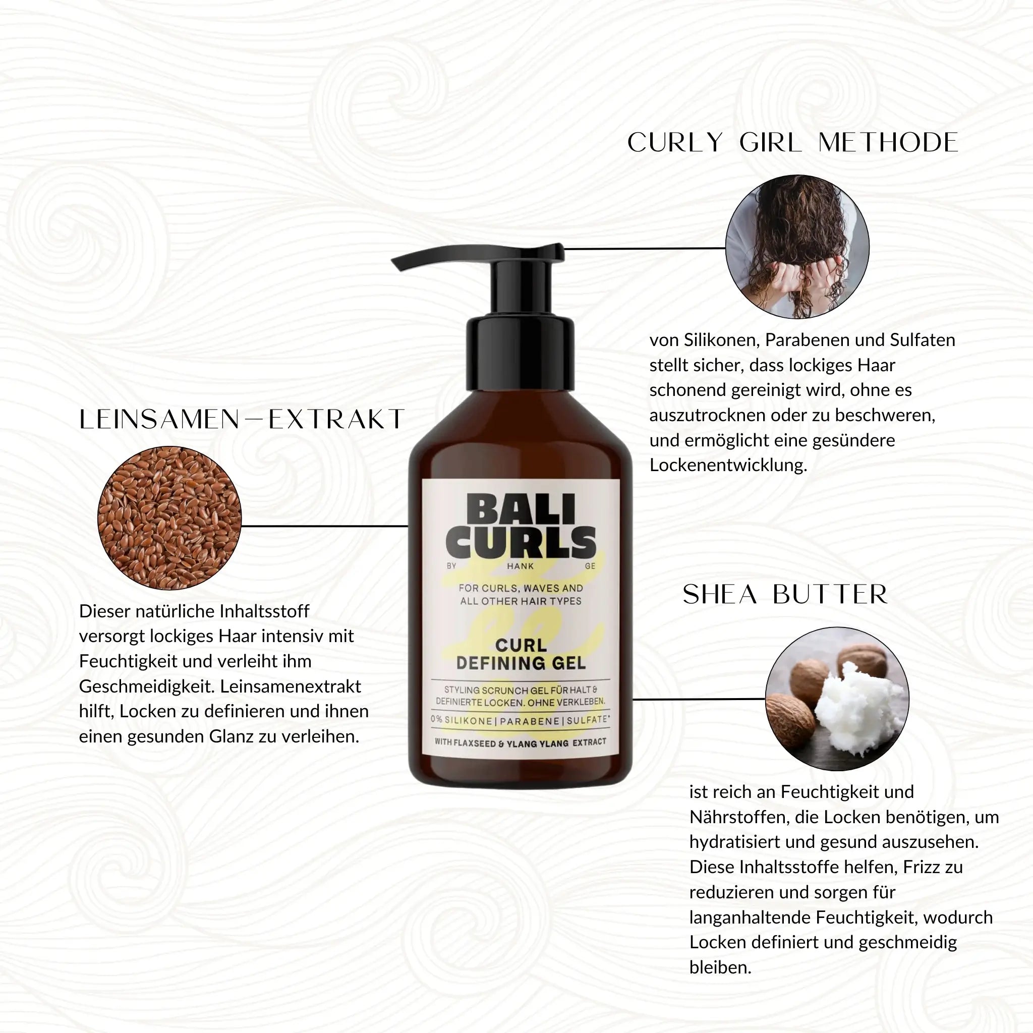 Bali Curls by Hank Ge | Curl Defining Gel /150ml Styling Gel Bali Curls by Hank Ge