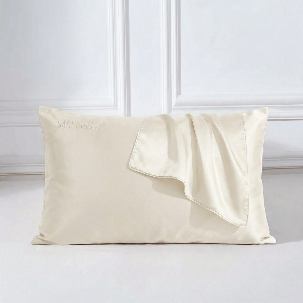 SARI CURLS | Silky 100% Bambus Kissenbezug - Cream Kissenbezug SARI CURLS