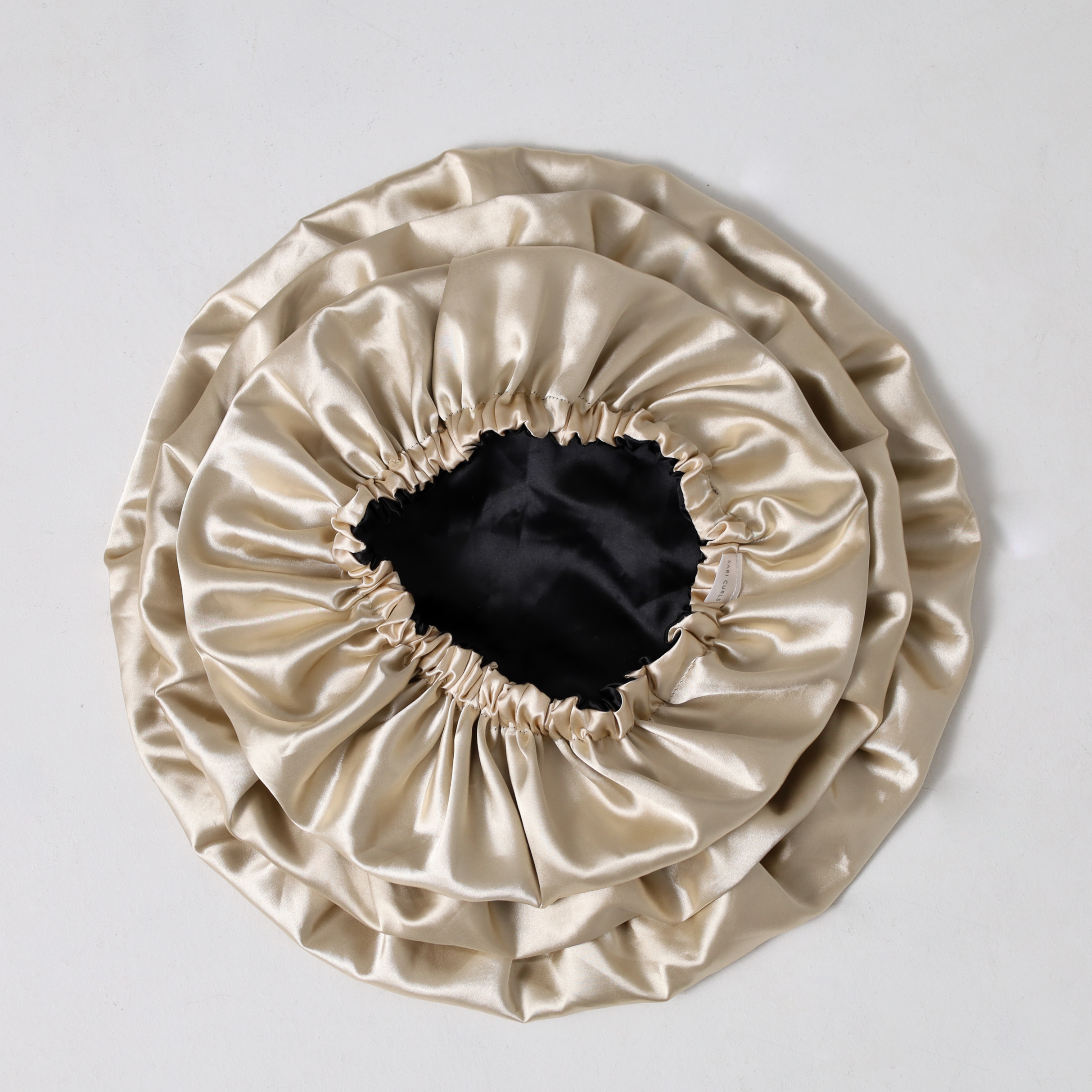 SARI CURLS | Silky Satin Bonnet - Cream Kopfhaube SARI CURLS