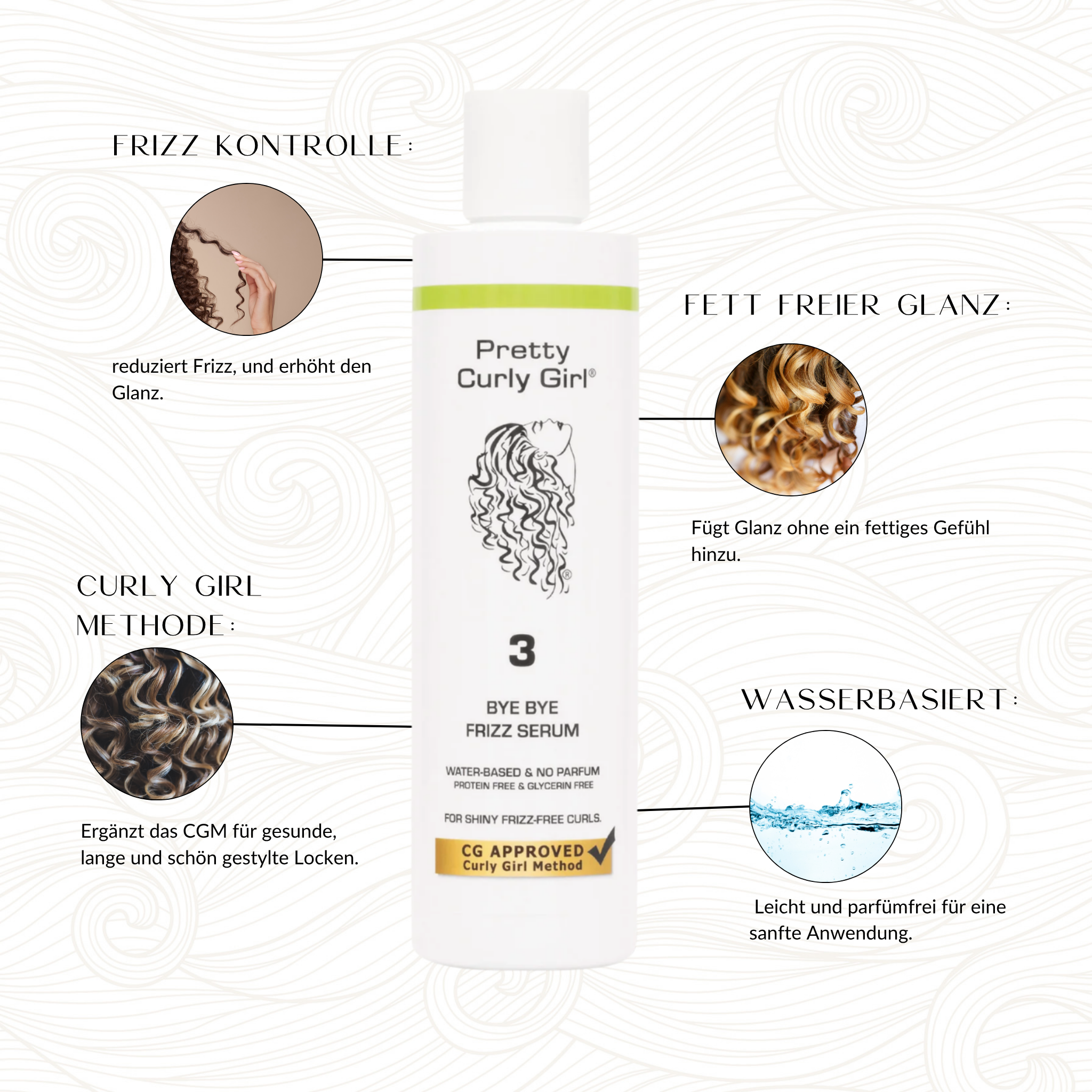 Pretty Curly Girl | Bye Bye Frizz Serum /250ml Serum Pretty Curly Girl