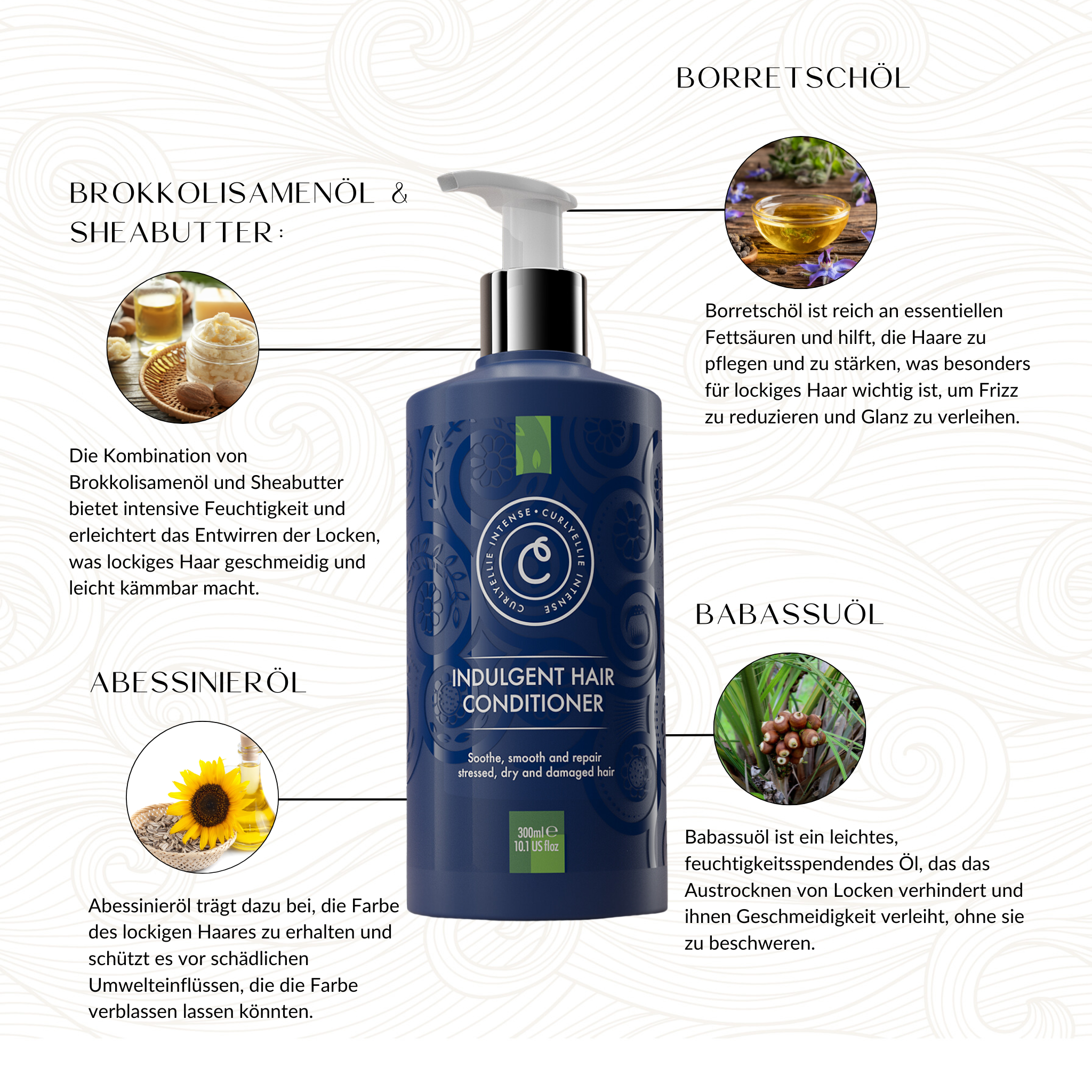 CurlyEllie Intense | Indulgent Hair Conditioner /300ml Conditioner CurlyEllie Intense