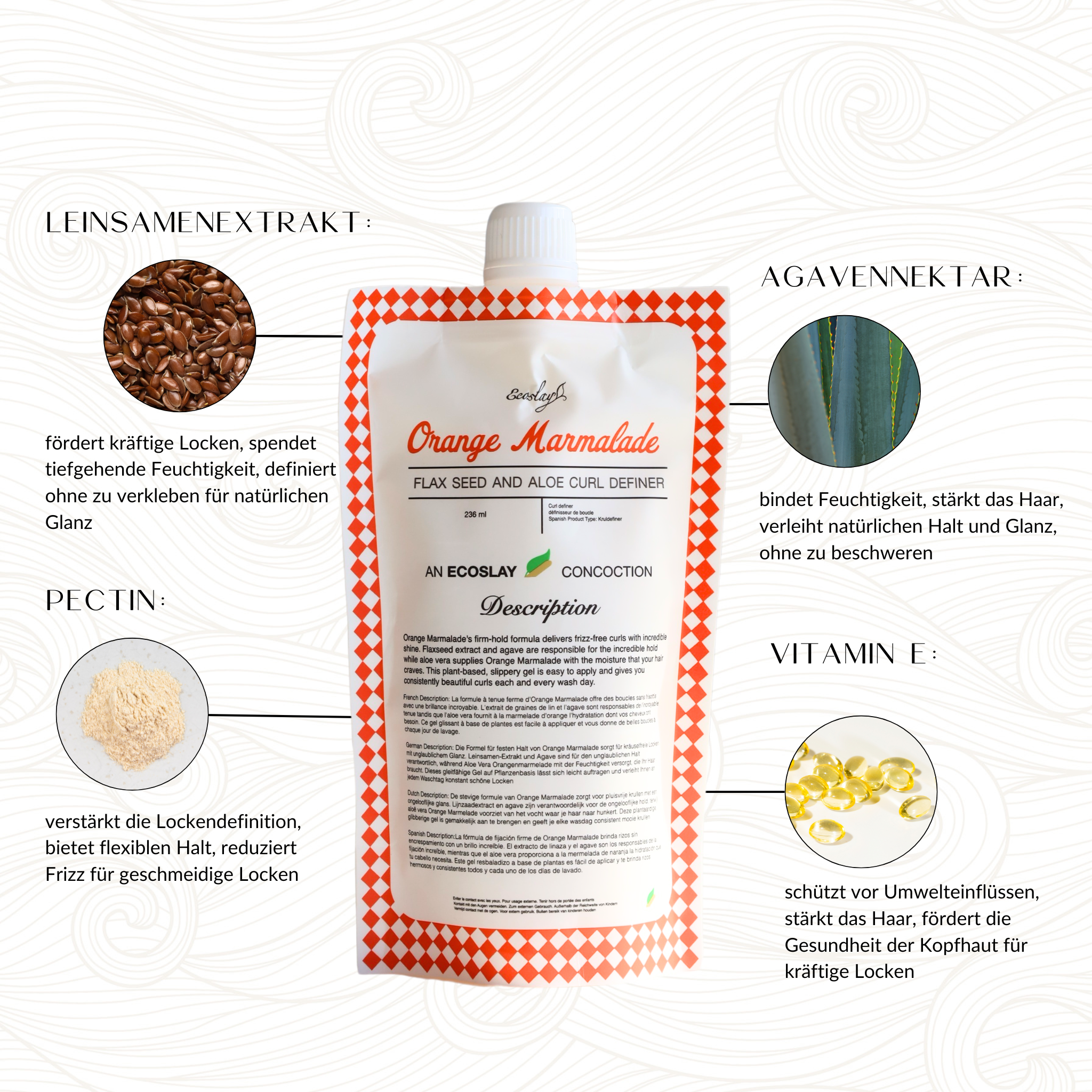 Ecoslay | Orange Marmalade /ab 59ml Styling Gel Ecoslay