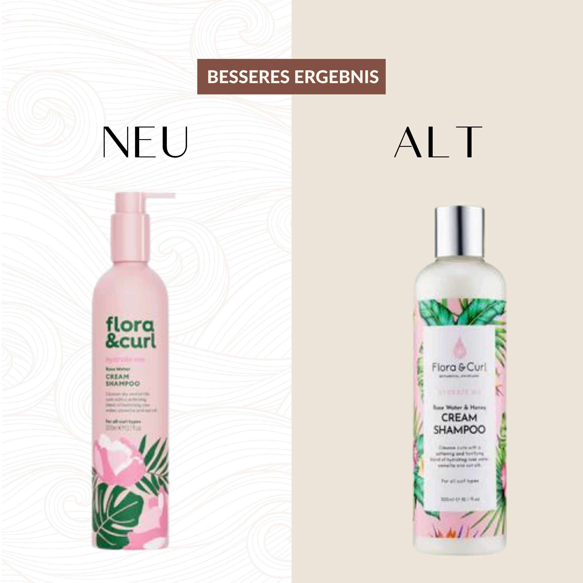 Flora & Curl | Rose Water Cream Shampoo /ab 300ml Shampoo Flora & Curl