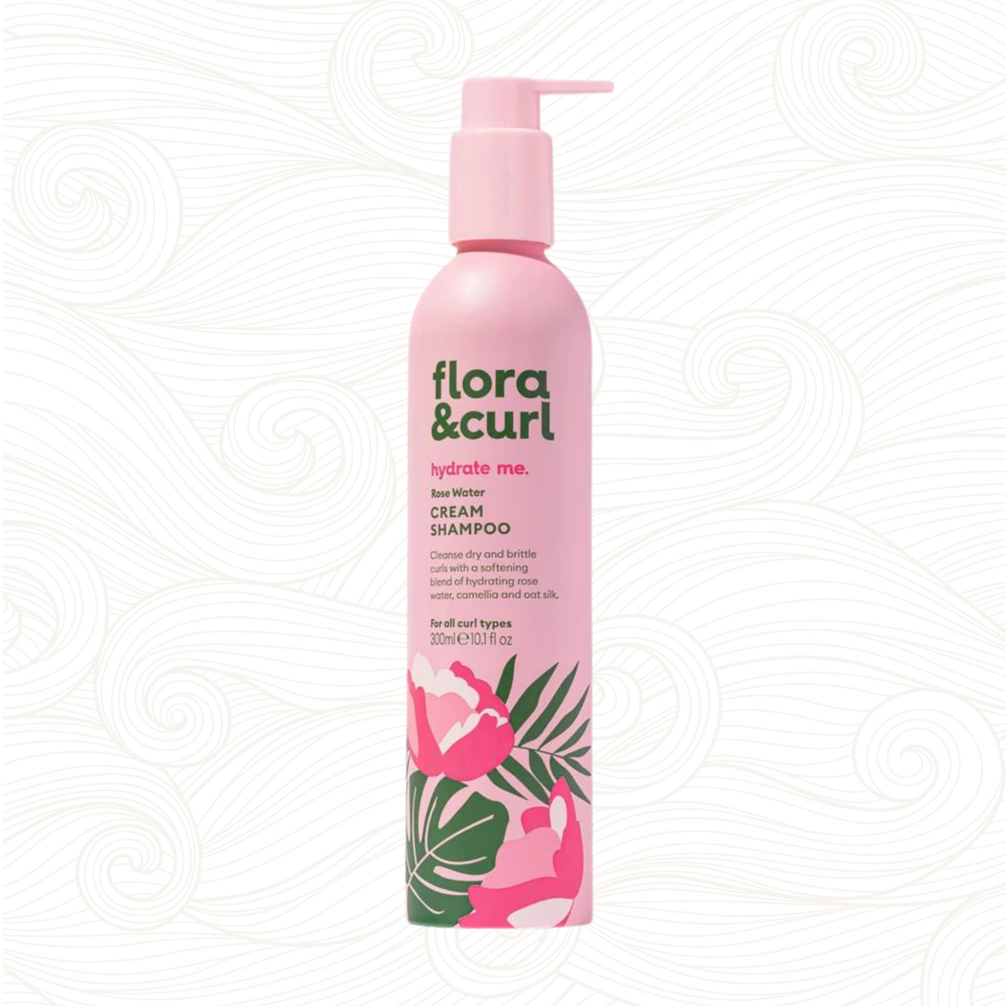 Flora & Curl | Rose Water Cream Shampoo /ab 300ml Shampoo Flora & Curl