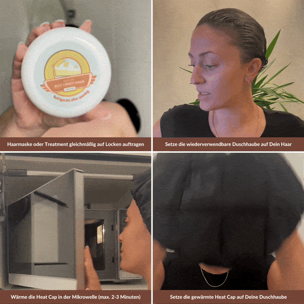 SARI CURLS | Flaxseed Heat Cap - L Heat Cap SARI CURLS