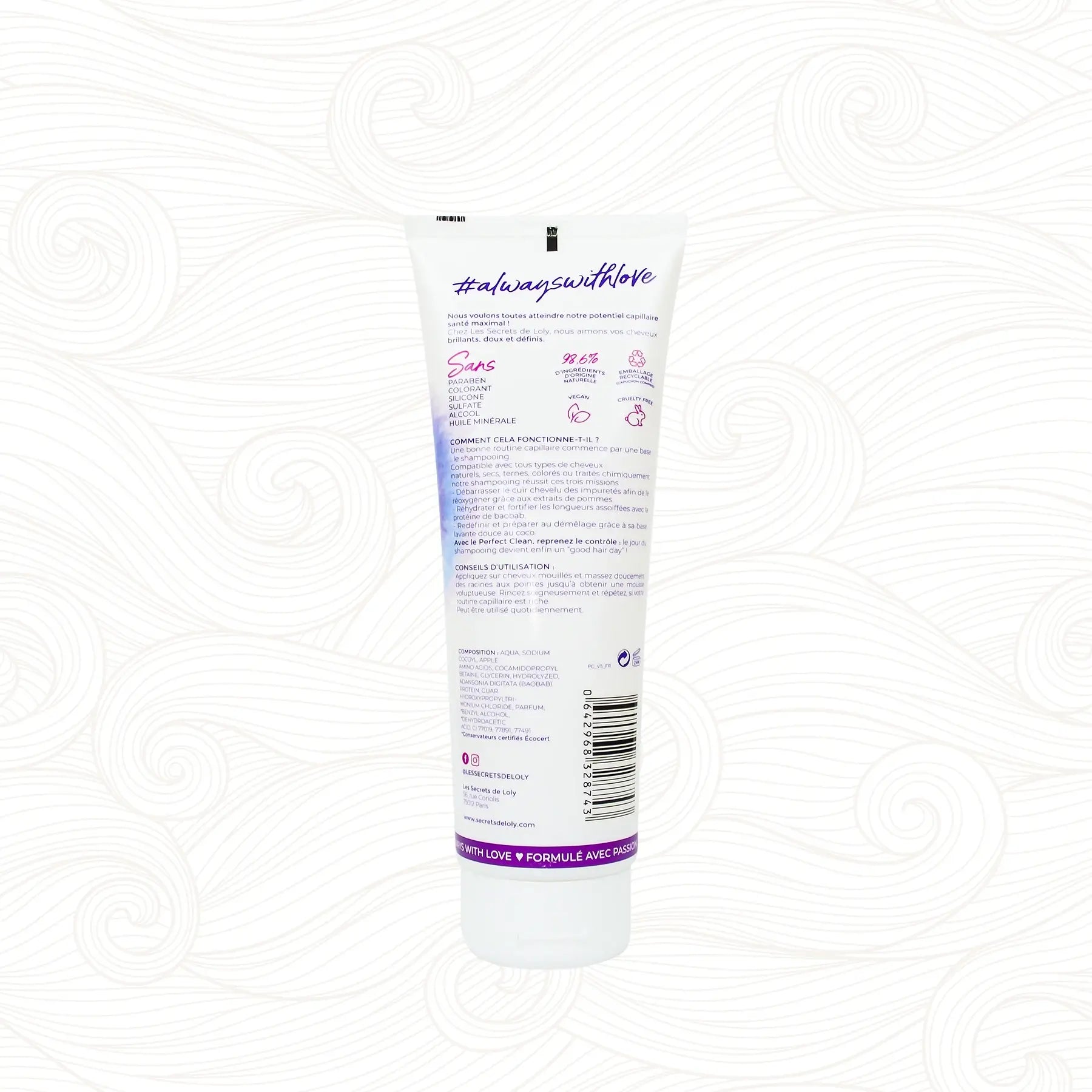 Les Secrets De Loly | Perfect Clean Shampoo /250ml Shampoo Les Secrets De Loly