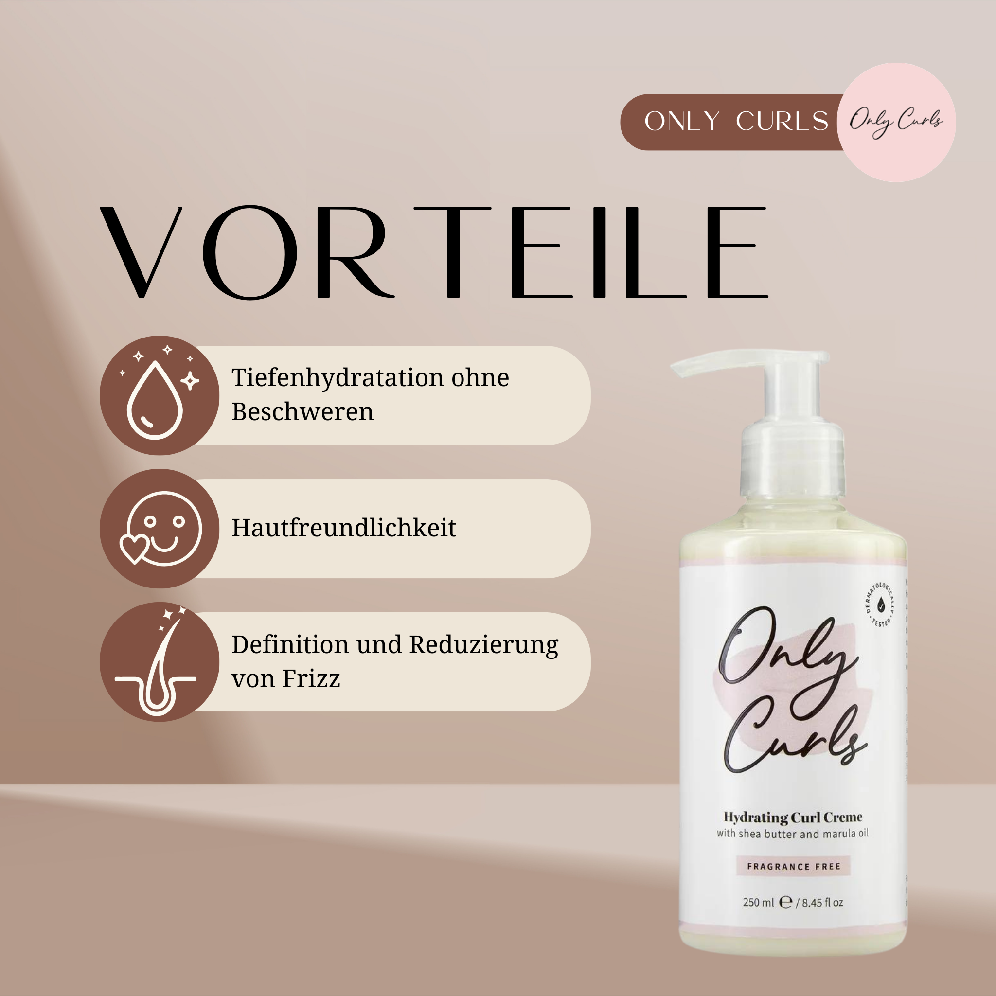 Only Curls | Fragrance Free Hydrating Curl Creme /250ml Cream Only Curls