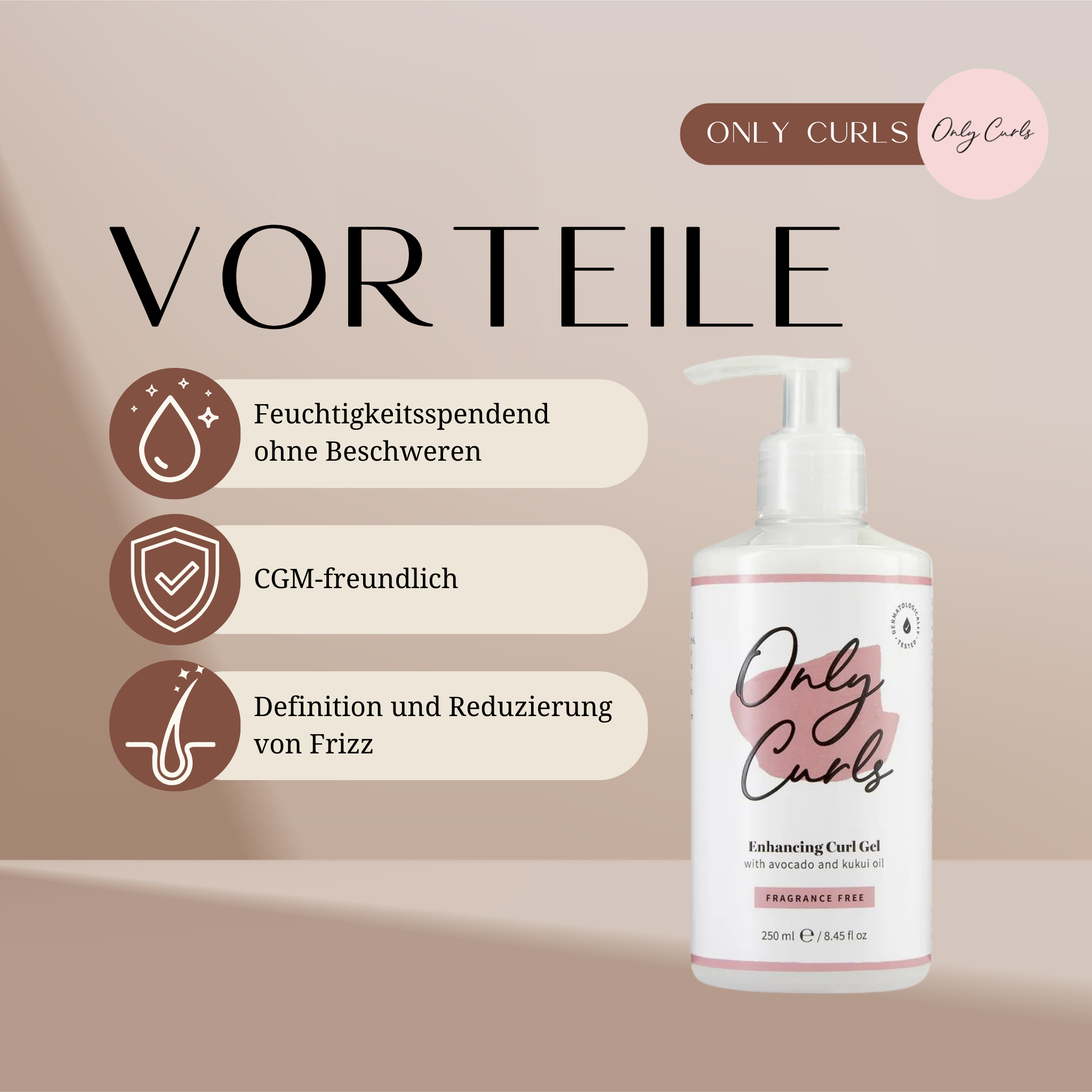 Only Curls | Fragrance Free Enhancing Curl Gel /250ml Styling Gel Only Curls