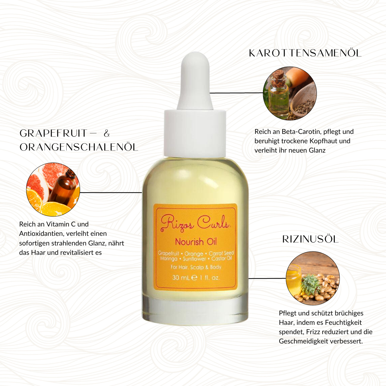 Rizos Curls | Nourish Oil for Hair, Scalp & Body /30ml Haaröl Rizos Curls