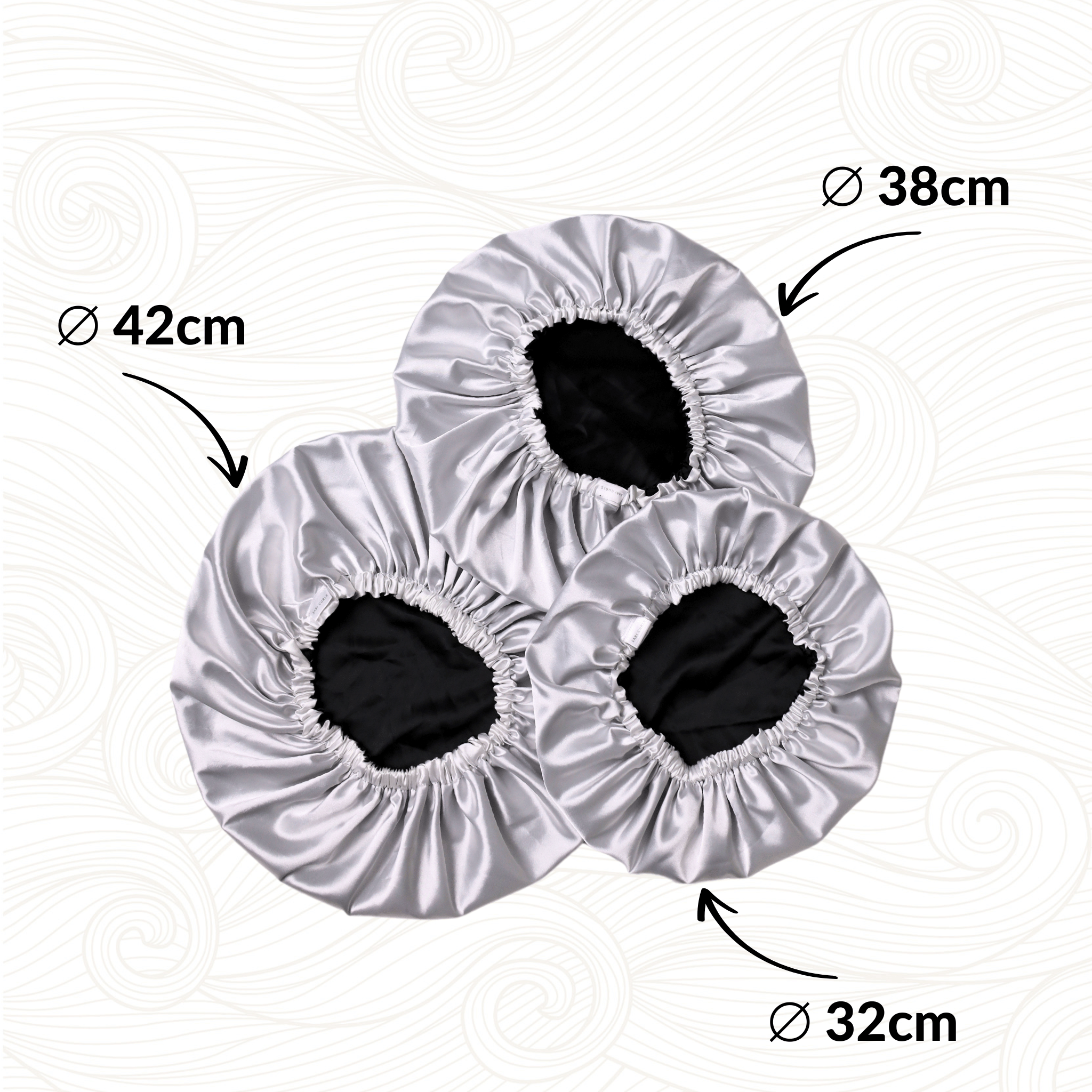 SARI CURLS | Silky Satin Bonnet - Cloud Kopfhaube SARI CURLS