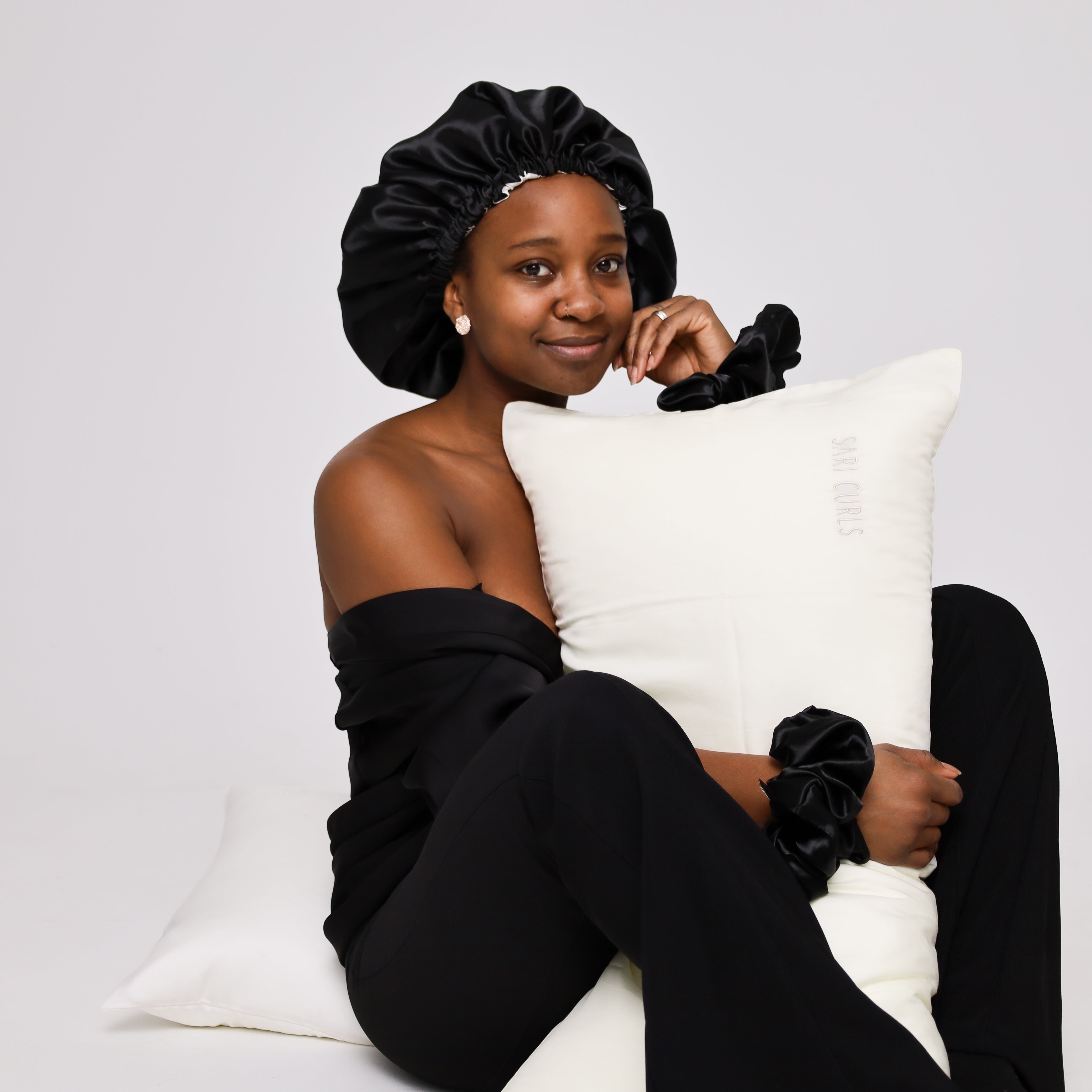 SARI CURLS | Silky 100% Bambus Kissenbezug - Cream Kissenbezug SARI CURLS