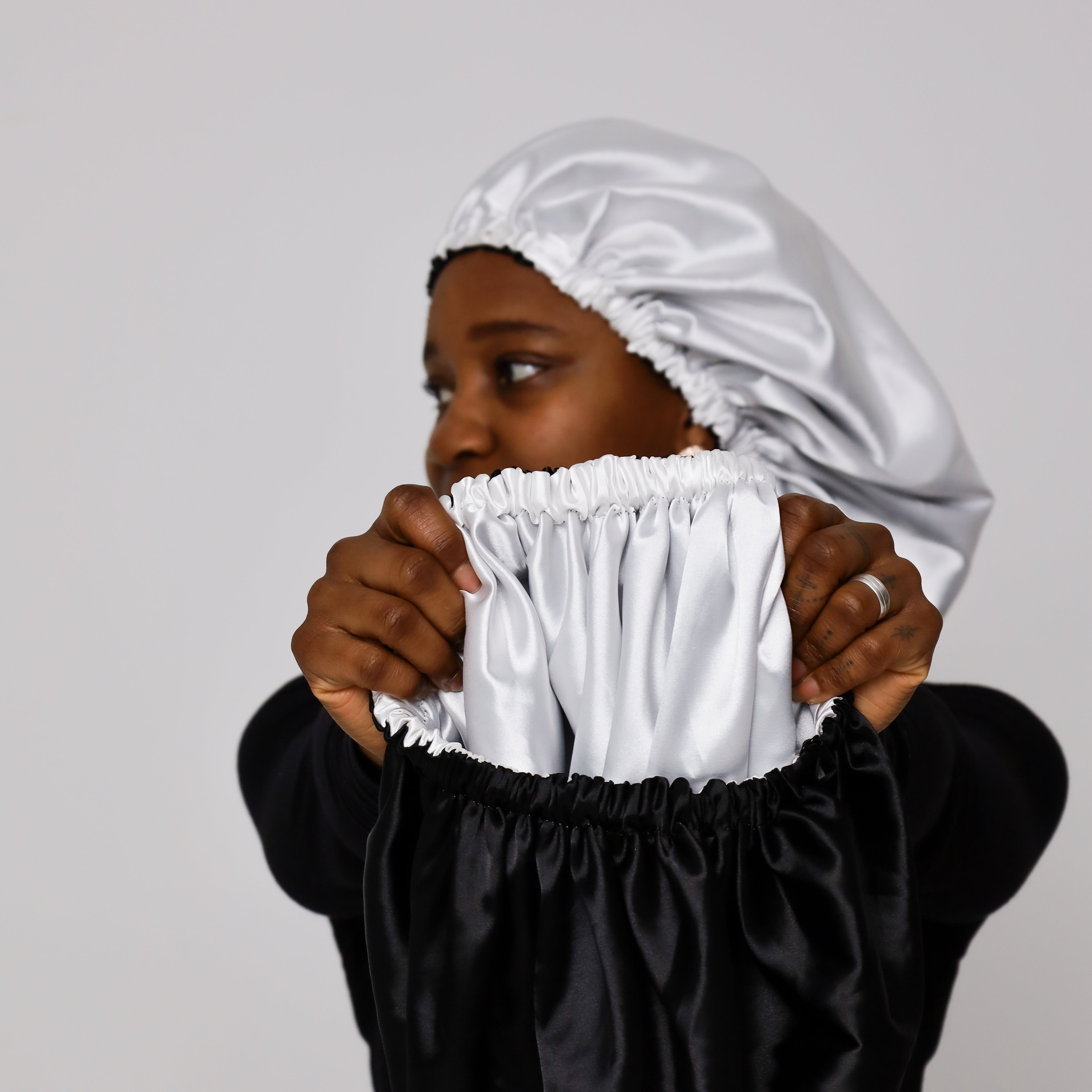 SARI CURLS | Silky Satin Bonnet - Cloud Kopfhaube SARI CURLS