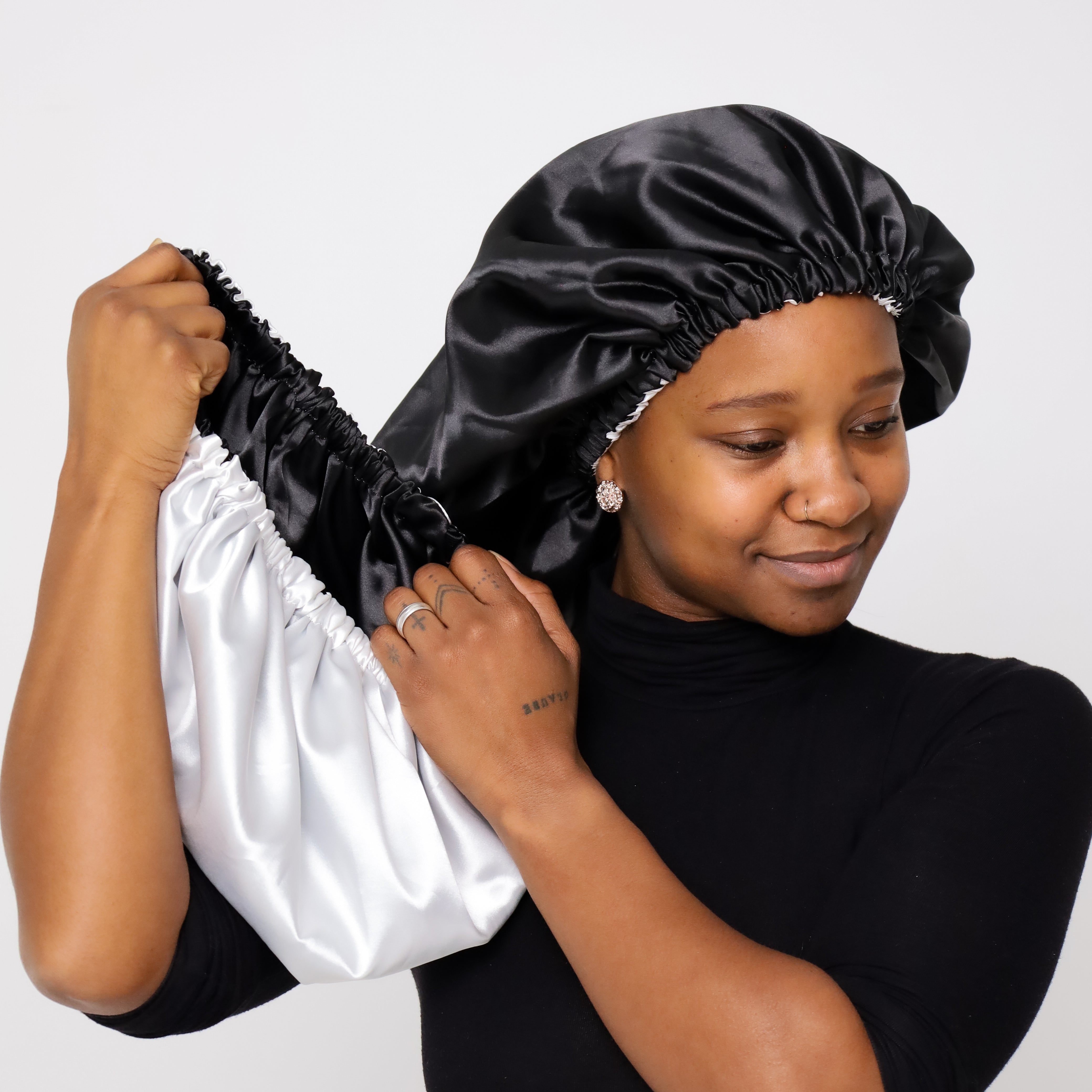 SARI CURLS | Silky Satin Bonnet - Cloud Kopfhaube SARI CURLS