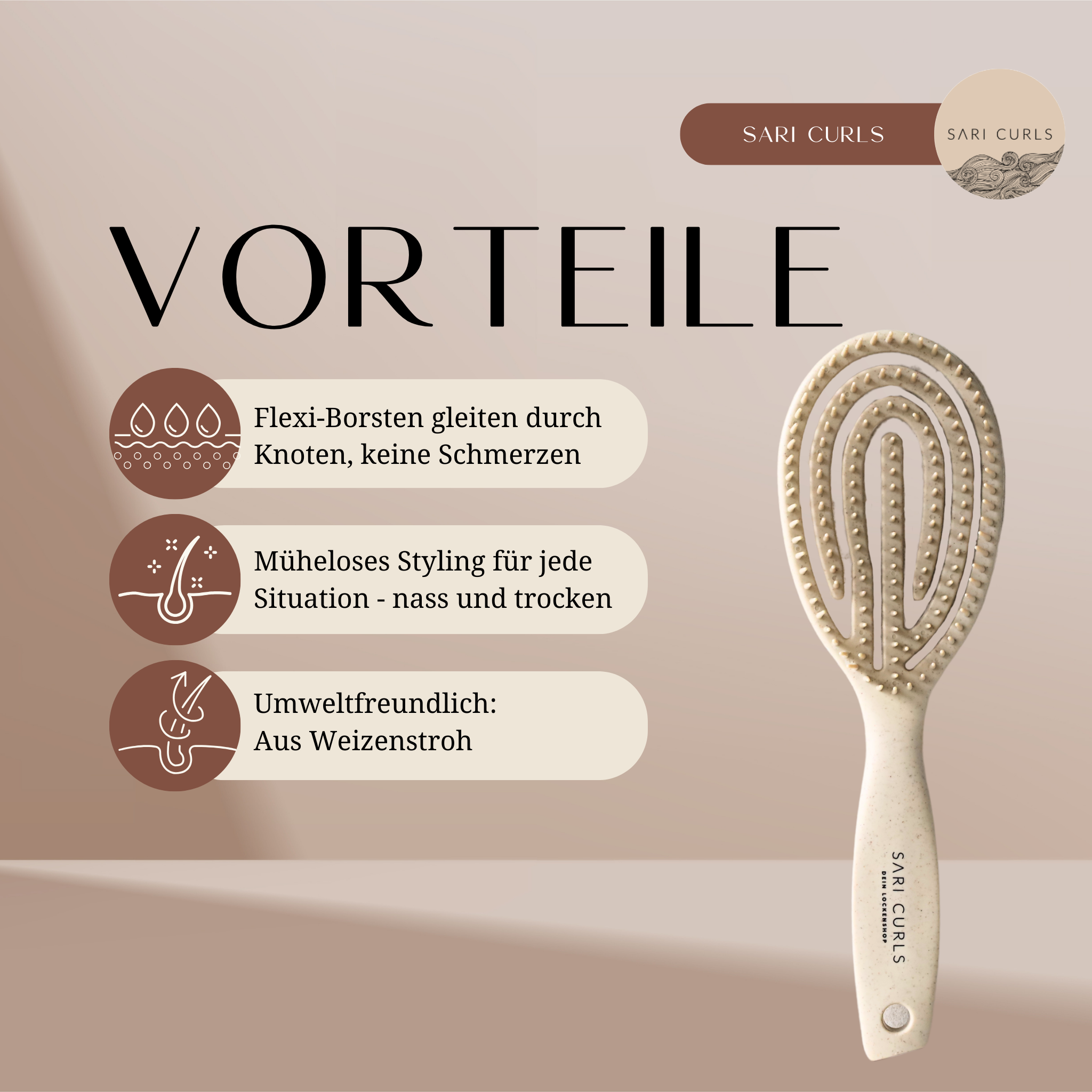 SARI CURLS | Detangling Brush Bürsten & Kämme SARI CURLS