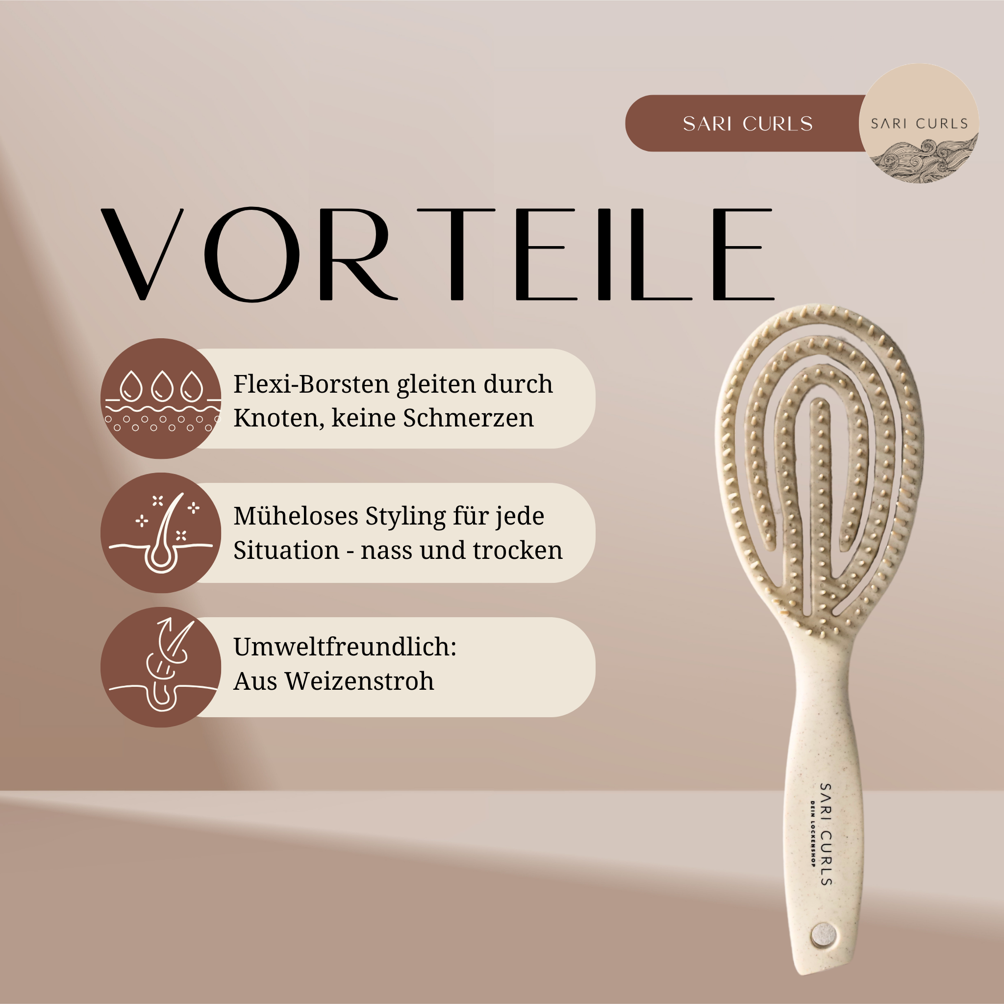 SARI CURLS | Scalp & Detangle Brush Set Bürsten & Kämme SARI CURLS | Dein Lockenshop