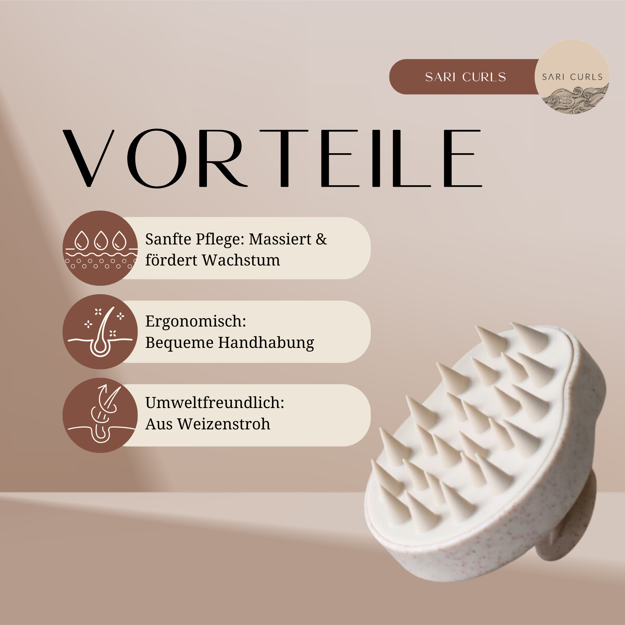 SARI CURLS | Scalp & Detangle Brush Set Bürsten & Kämme SARI CURLS