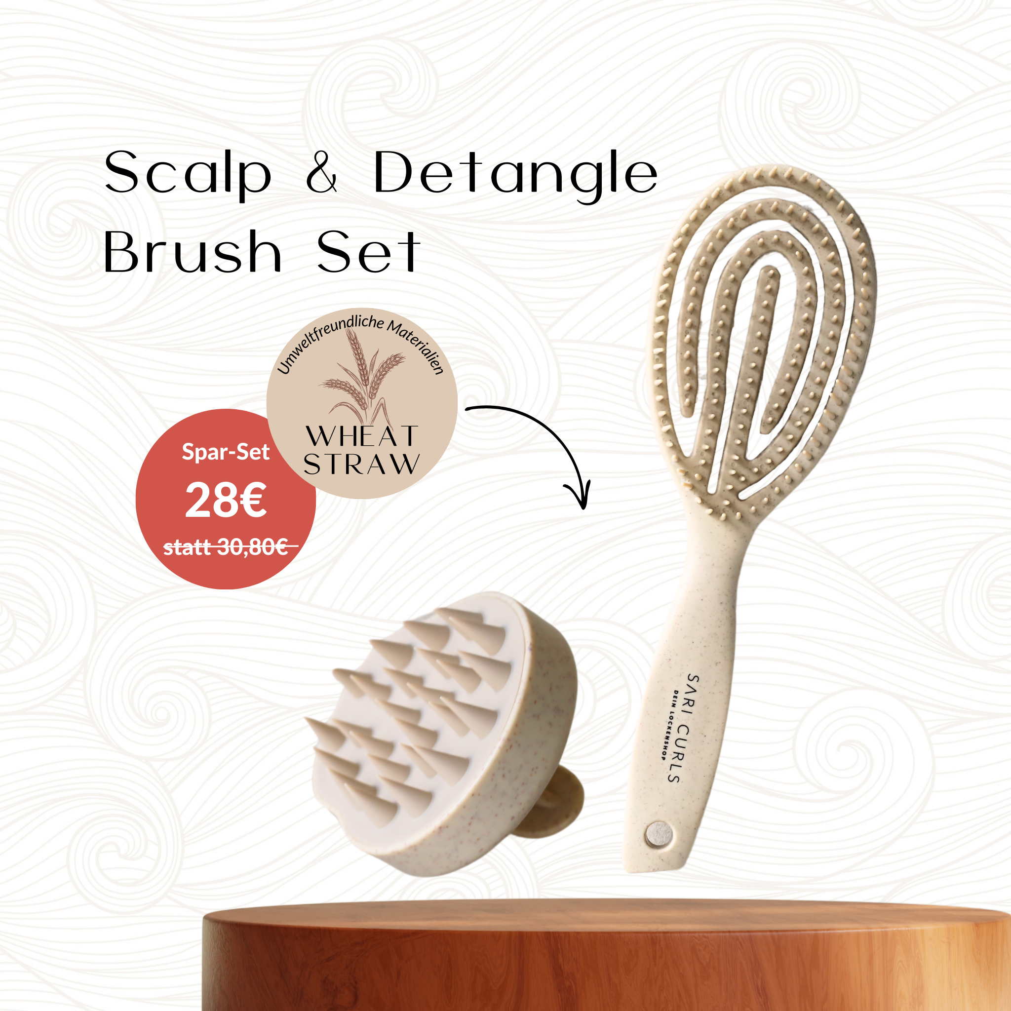 SARI CURLS | Scalp & Detangle Brush Set Bürsten & Kämme SARI CURLS