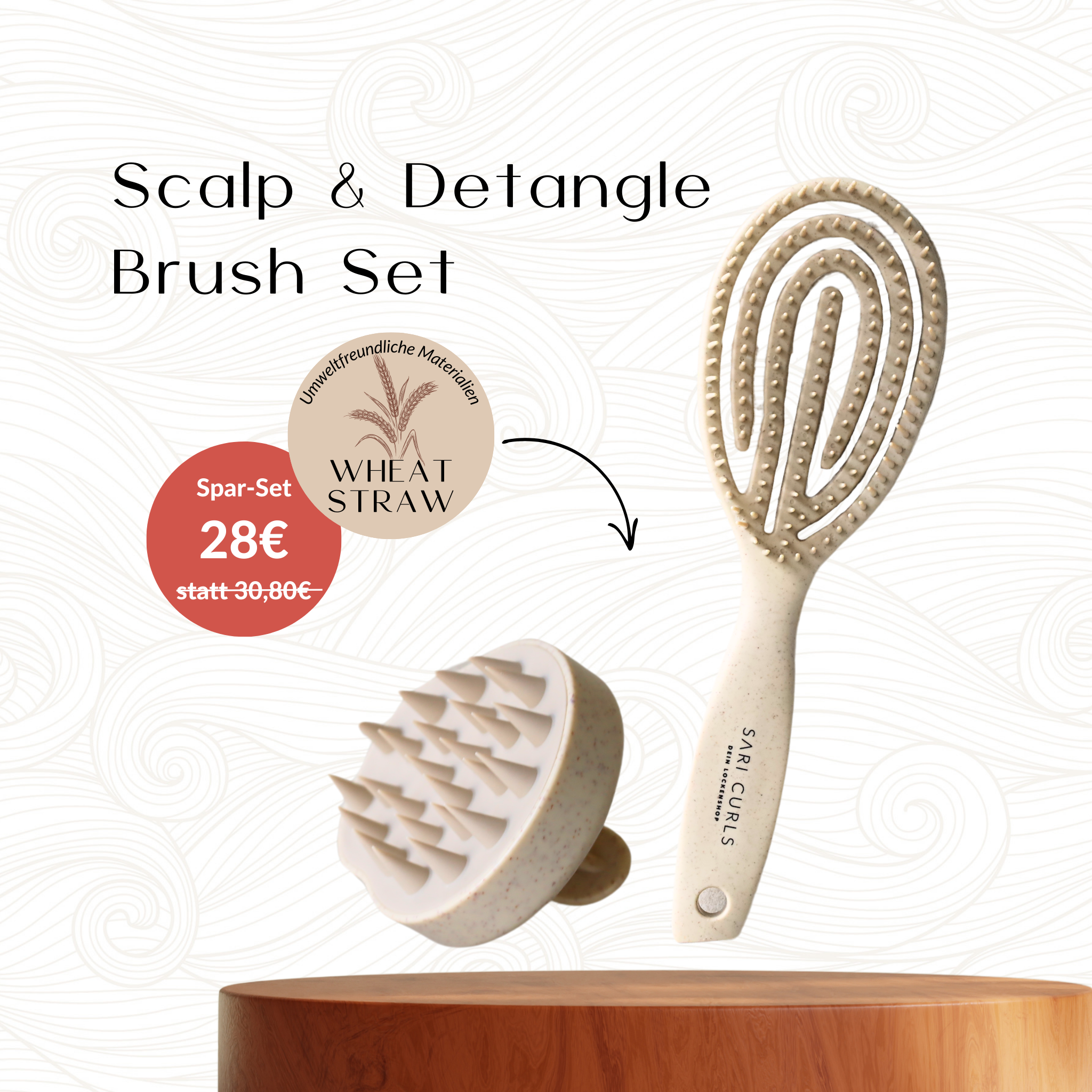 SARI CURLS | Scalp & Detangle Brush Set Bürsten & Kämme SARI CURLS | Dein Lockenshop