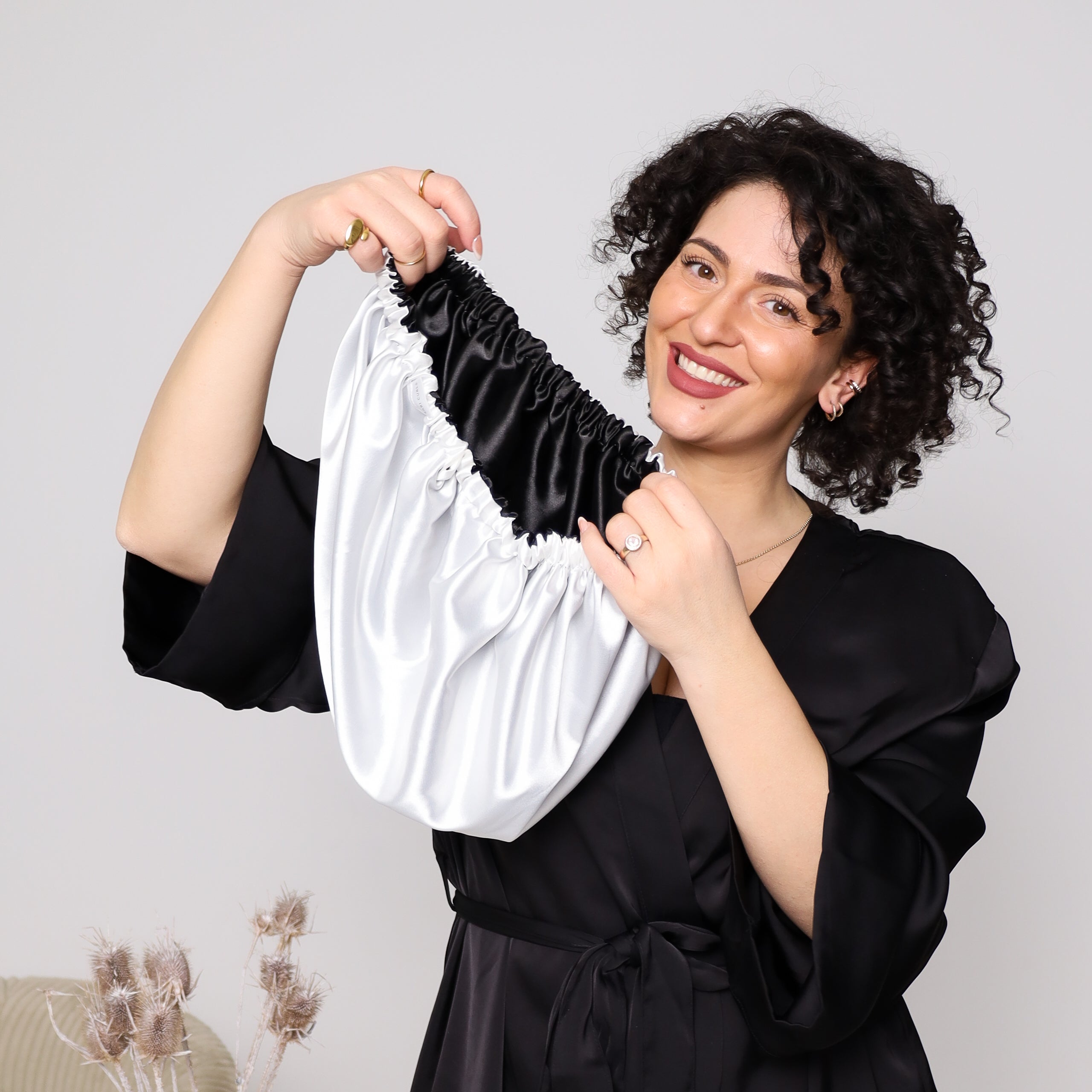 SARI CURLS | Silky Satin Bonnet - Cloud Kopfhaube SARI CURLS