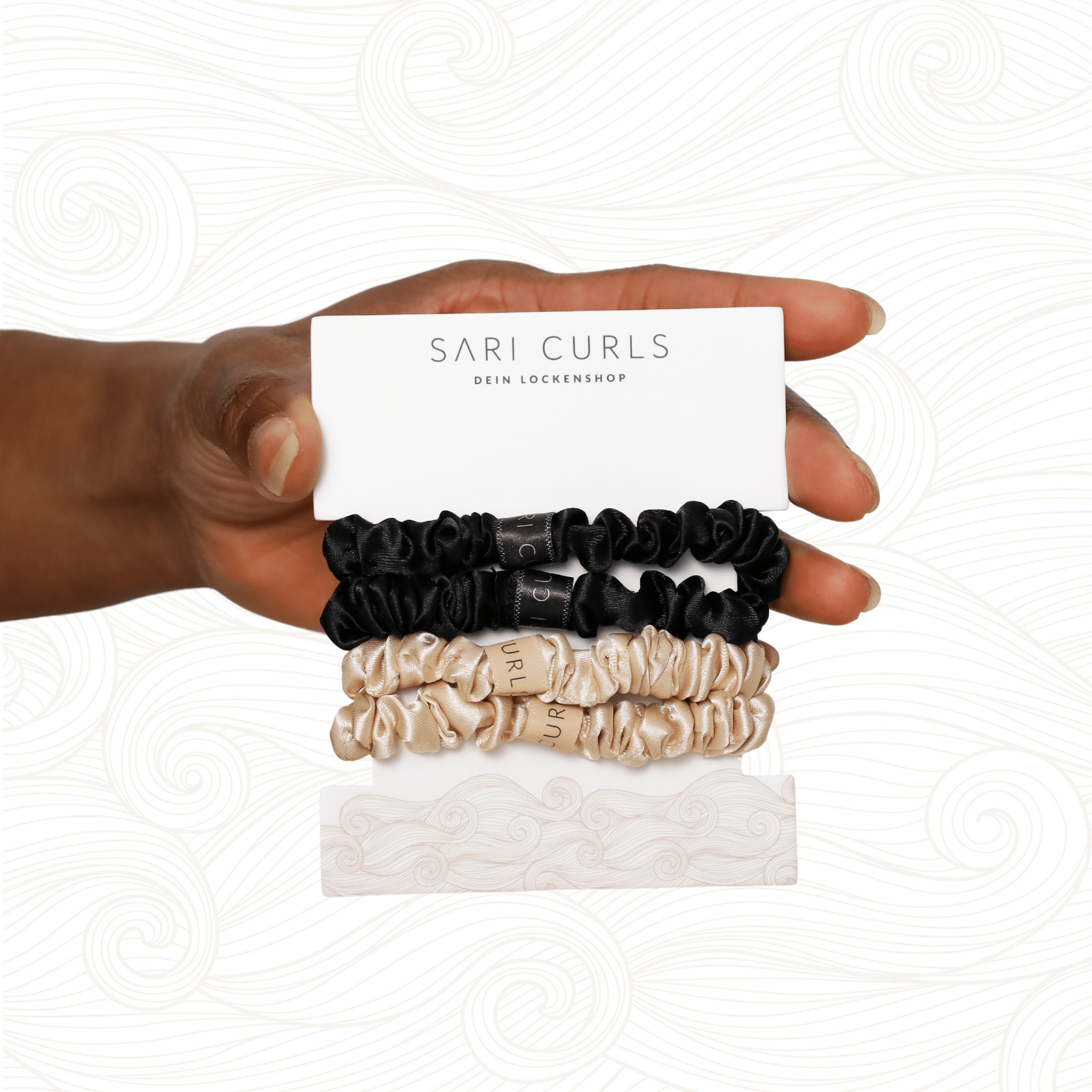 SARI CURLS | Silky Satin Small Scrunchies - 4er Set Scrunchie SARI CURLS