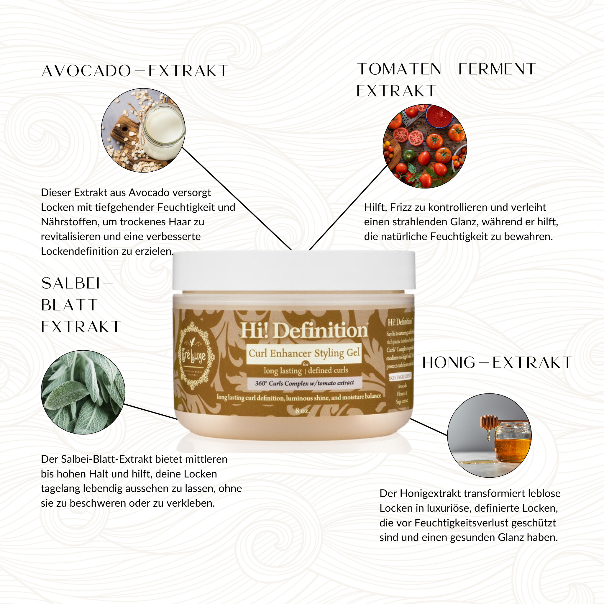 Tréluxe | Hi! Definition Curl Enhancer Styling Gel /236ml Styling Gel Tréluxe