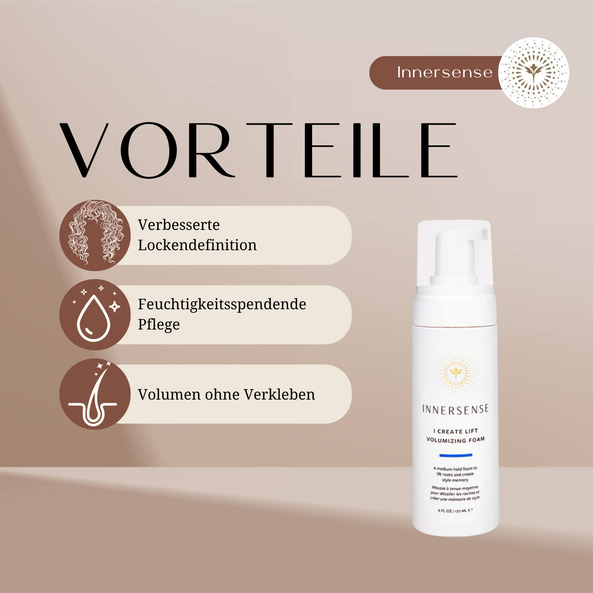 Innersense | I Create Lift Volumizing Foam /ab 70ml Stylingschaum Innersense