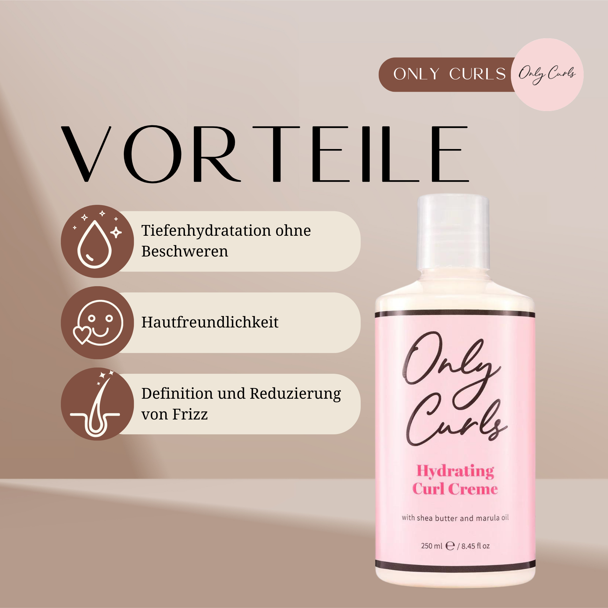 Only Curls | Hydrating Curl Creme /250ml Only Curls