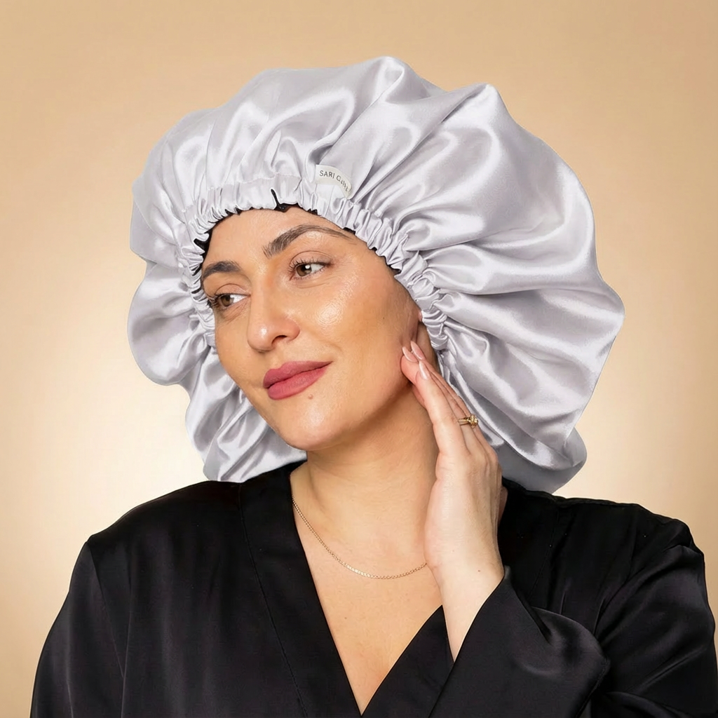 SARI CURLS | Silky Satin Bonnet - Cloud Kopfhaube SARI CURLS