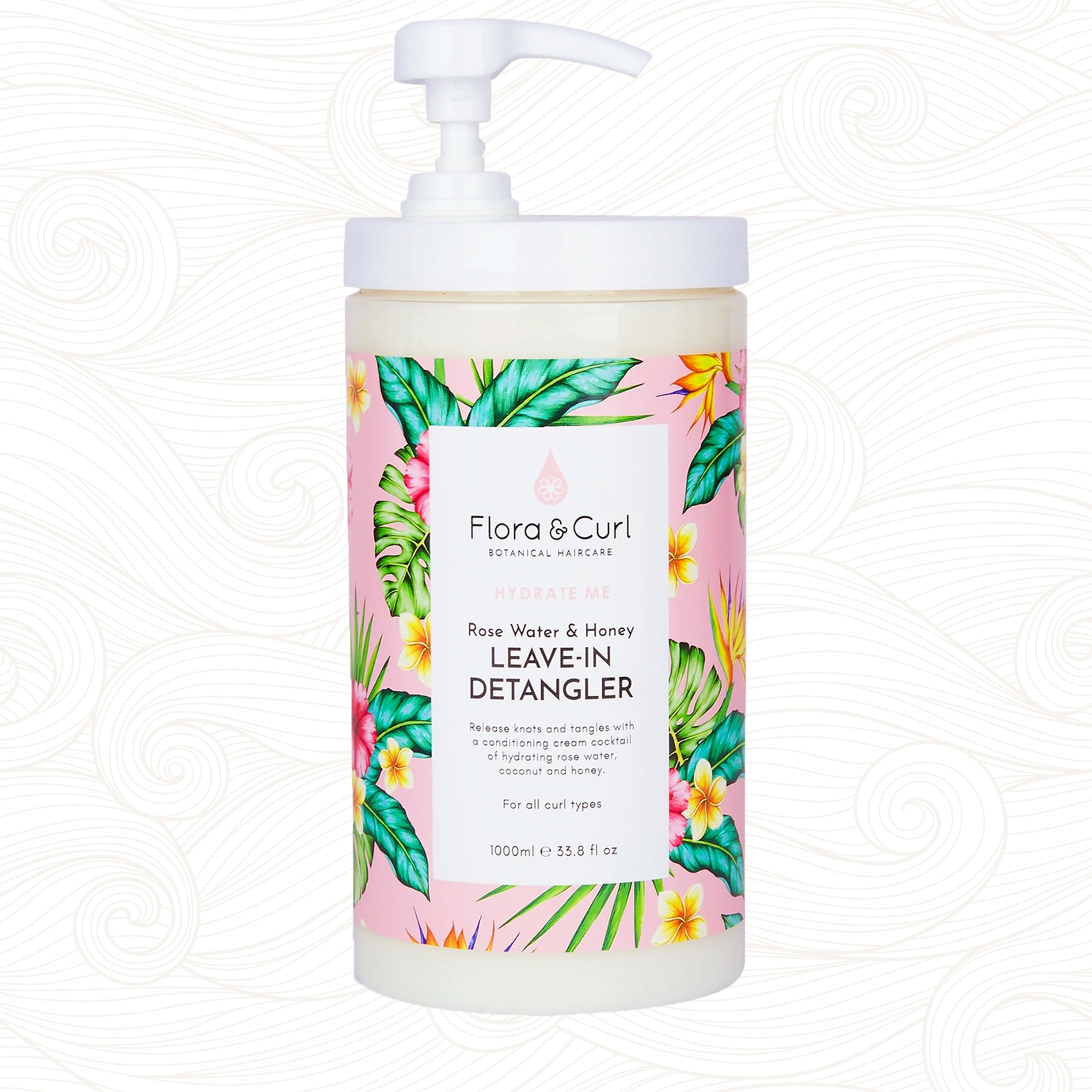 Flora & Curl | Rose Water Detangling Lotion / ab 300 ml Leave-In Flora & Curl