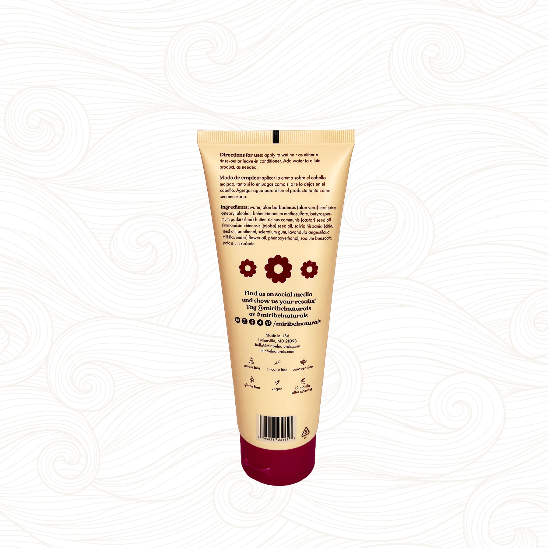 Miribel Naturals | Hair Cream /237ml Cream Miribel