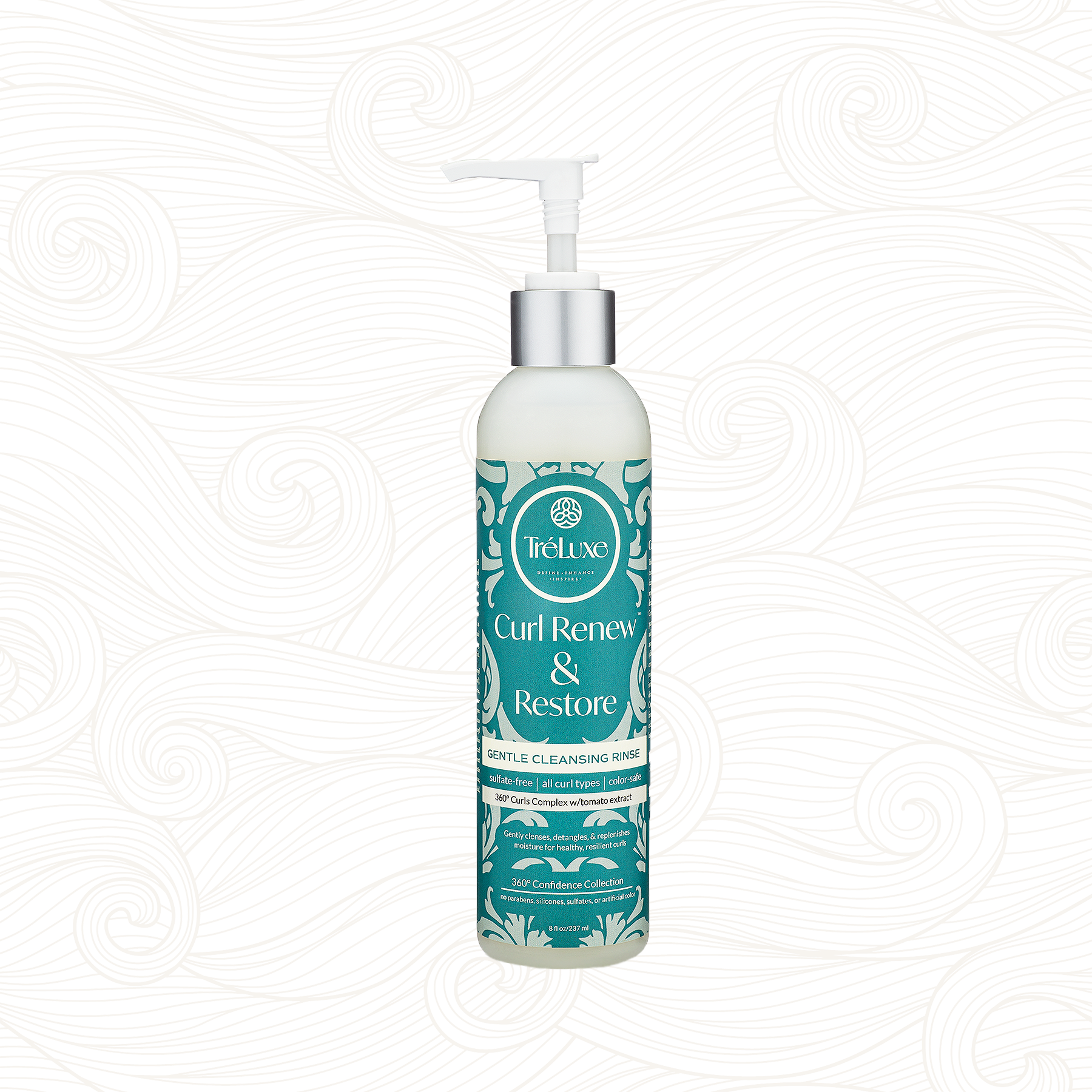 Tréluxe | Curl Renew & Restore Gentle Cleansing Rinse /236ml Shampoo Tréluxe