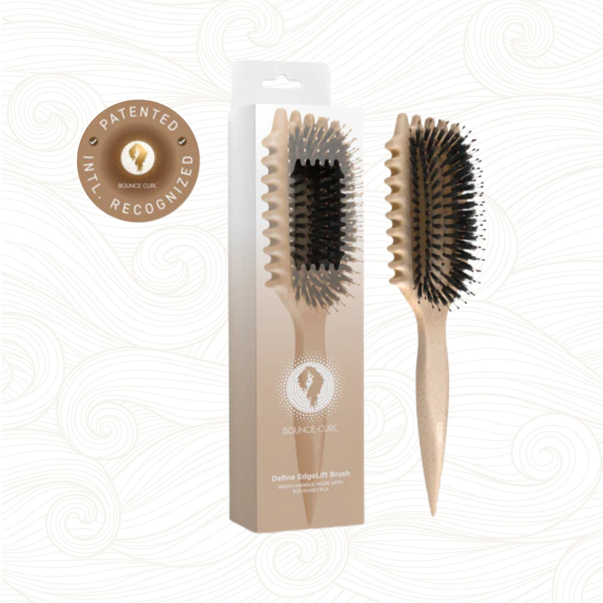 Bounce Curl | Define EdgeLift Brush - Tan (Hellbraun) Bürsten & Kämme Bounce Curl