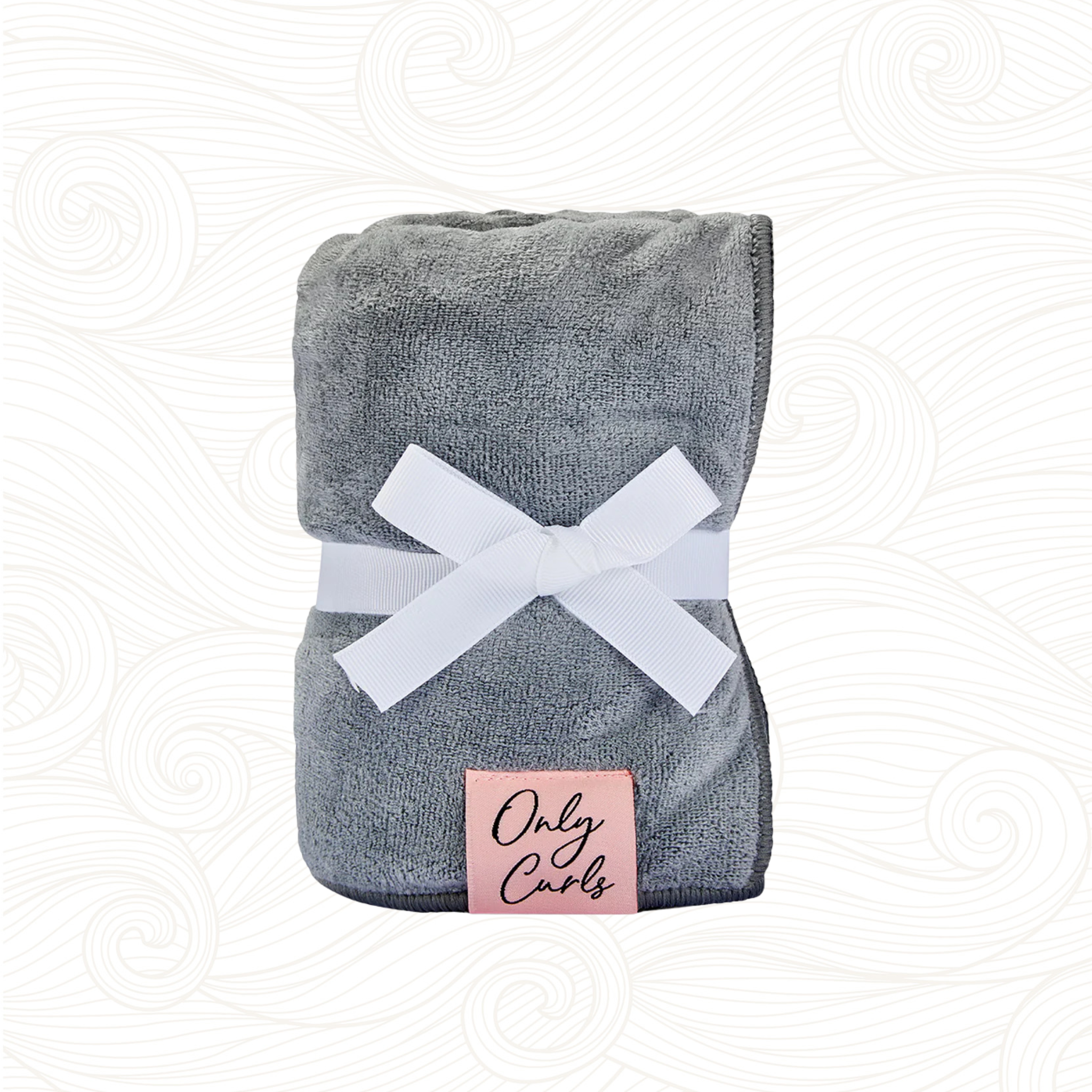 ONLY CURLS | Microfibre Hair Towel - Grau Handtücher Only Curls