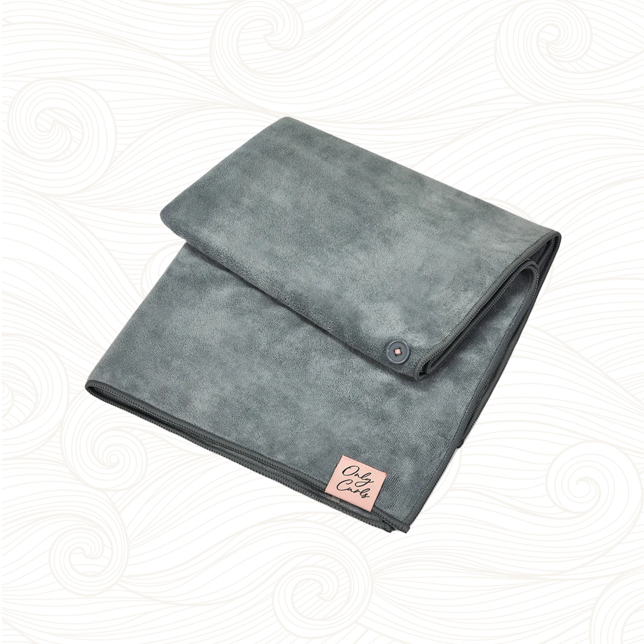 ONLY CURLS | Microfibre Hair Towel - Grau Handtücher Only Curls