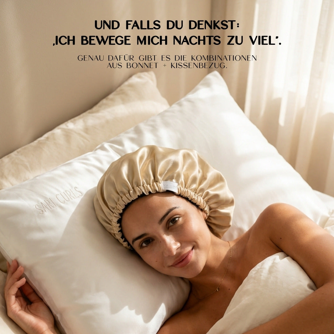 SARI CURLS | Schlaf- und Satin Box - Cream / White Satin Bundle SARI CURLS
