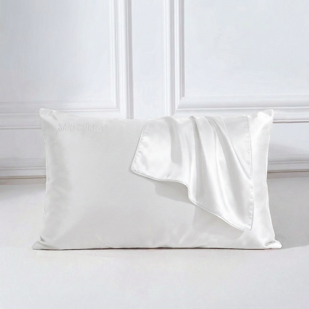 SARI CURLS | Silky 100% Bambus Kissenbezug - White Kissenbezug SARI CURLS