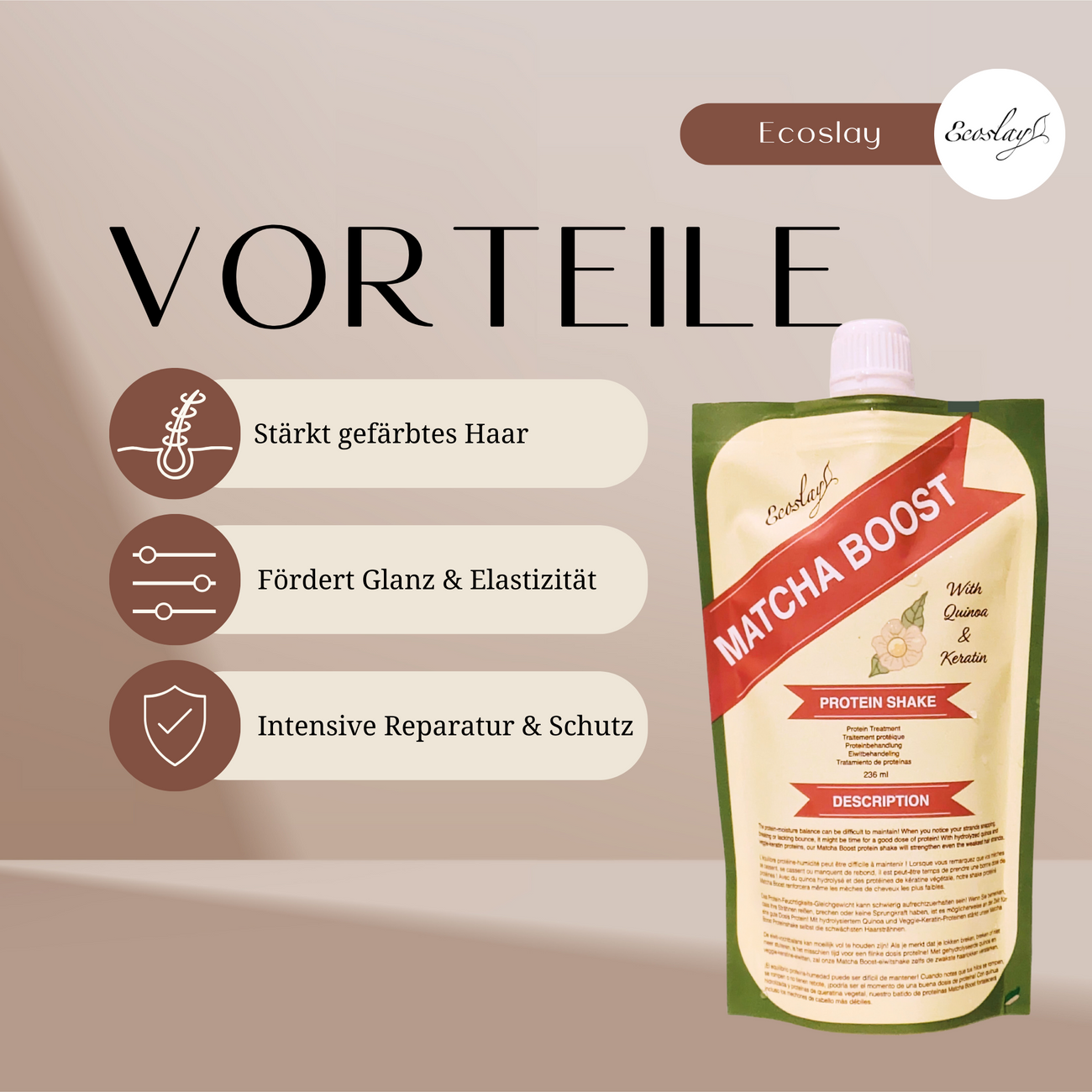 Ecoslay Matcha Boost SARI CURLS