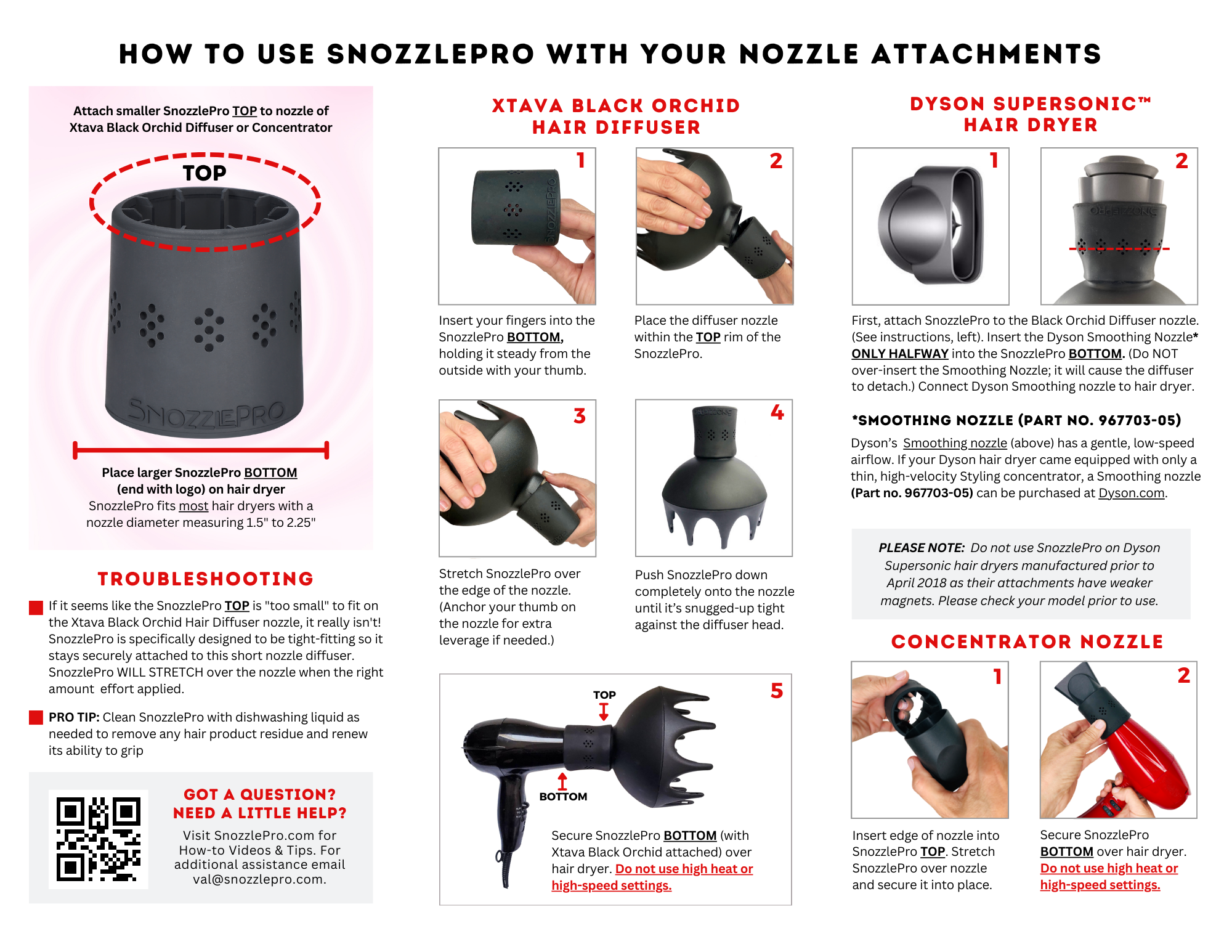 SnozzlePro | Universal Hair Dryer Nozzle Adapter